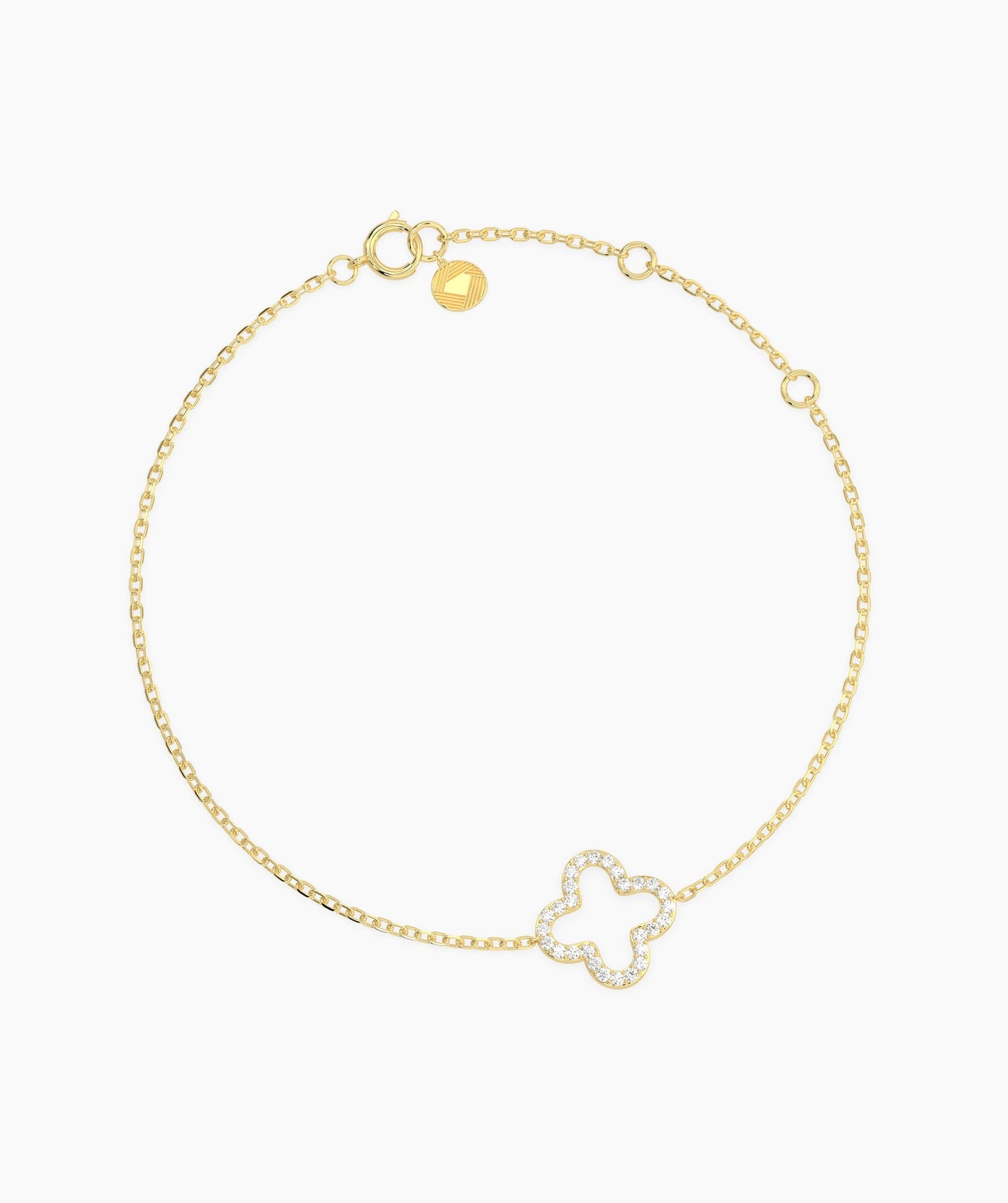 Lucky Clover Diamond Bracelet