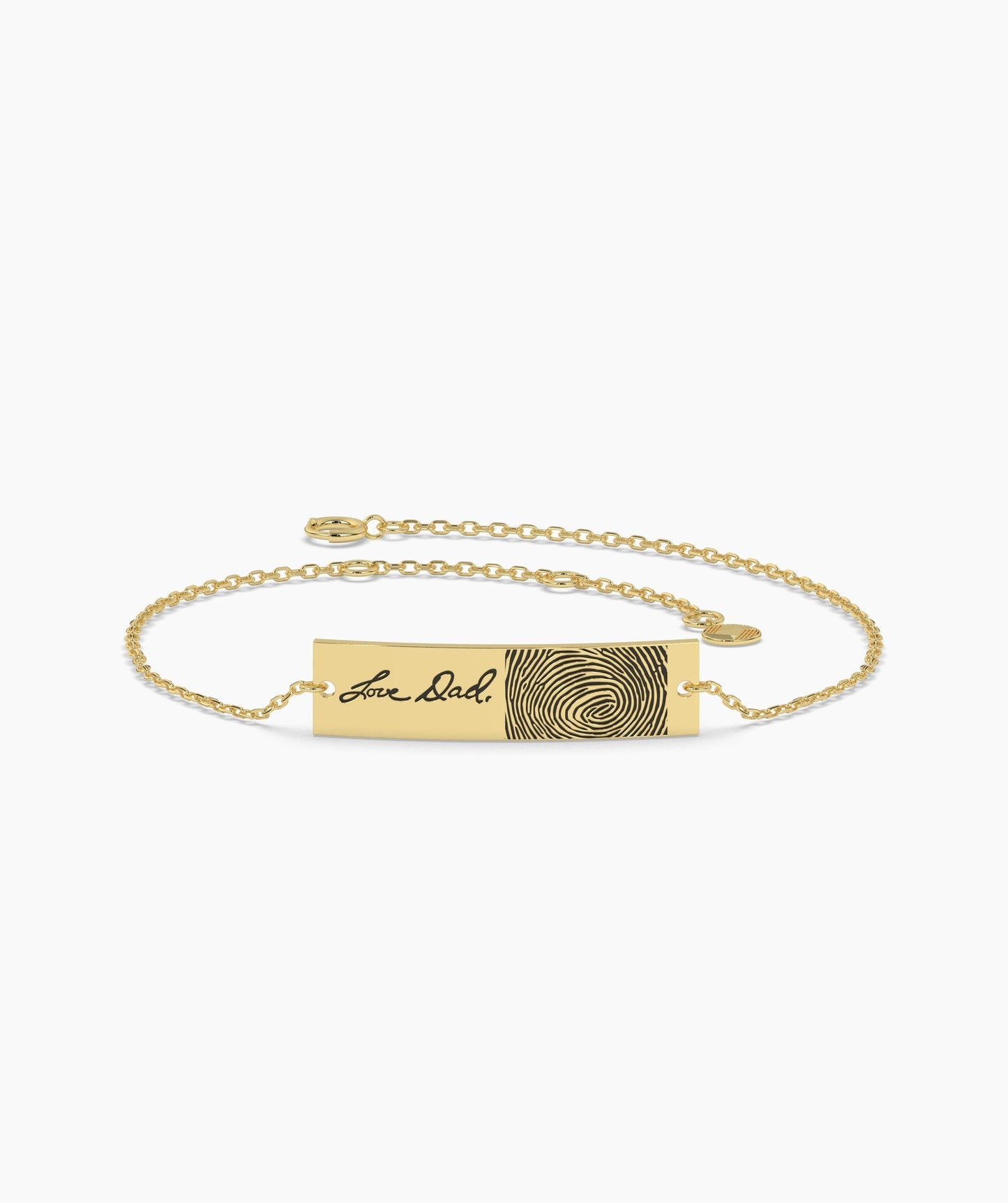 Custom Fingerprint Engraved Bracelet