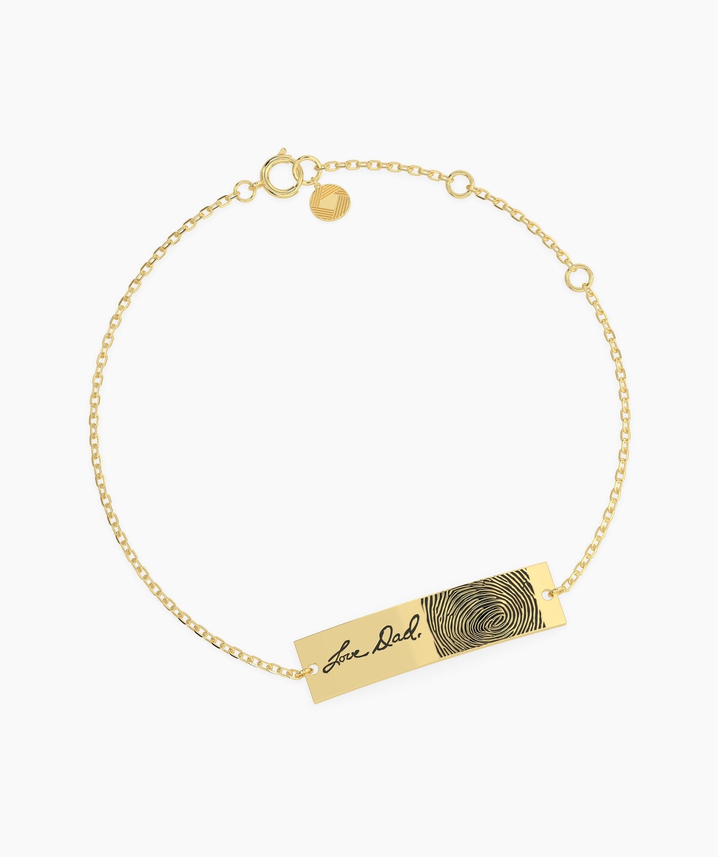 Custom Fingerprint Engraved Bracelet