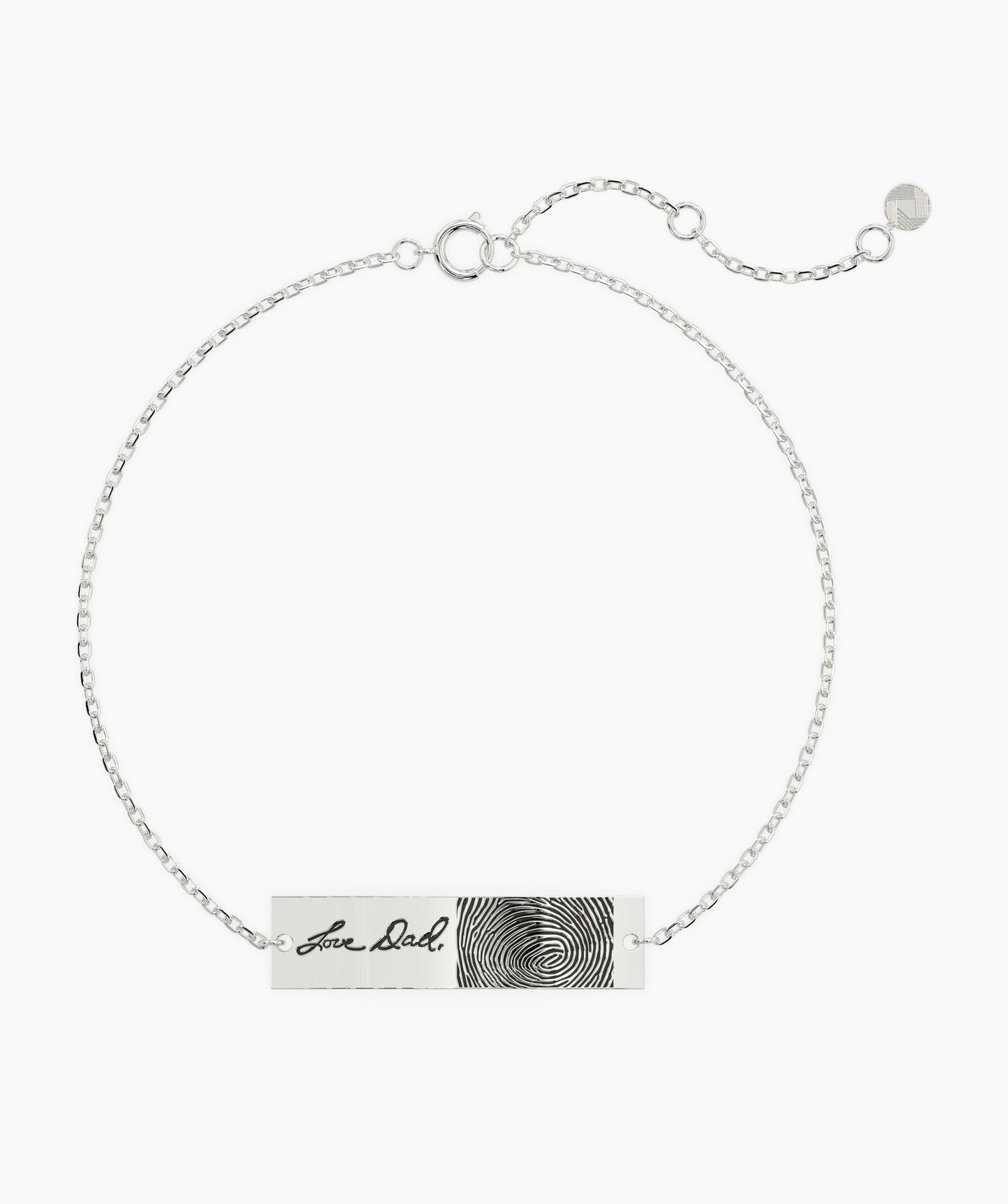 Custom Fingerprint Engraved Bracelet