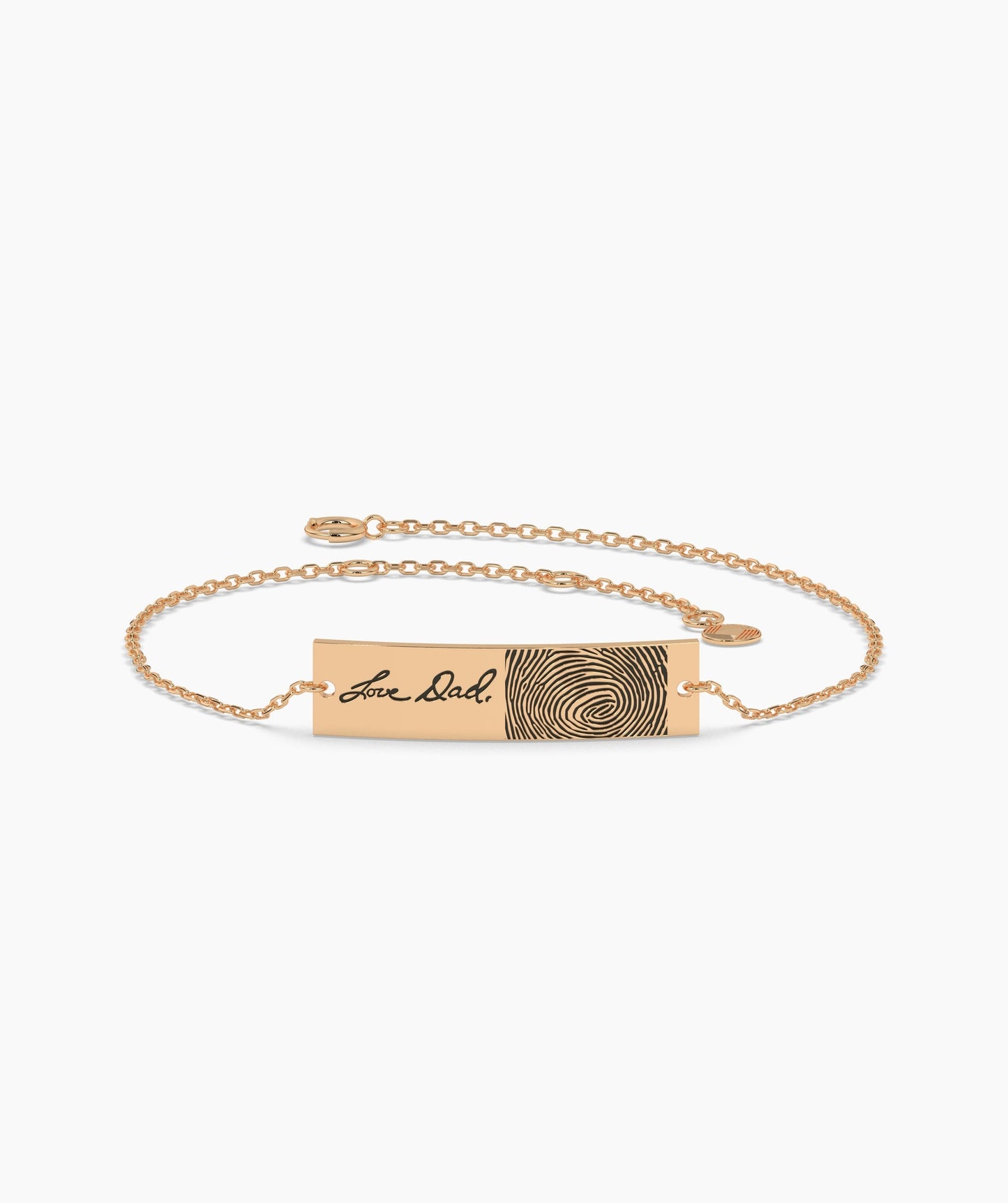Custom Fingerprint Engraved Bracelet