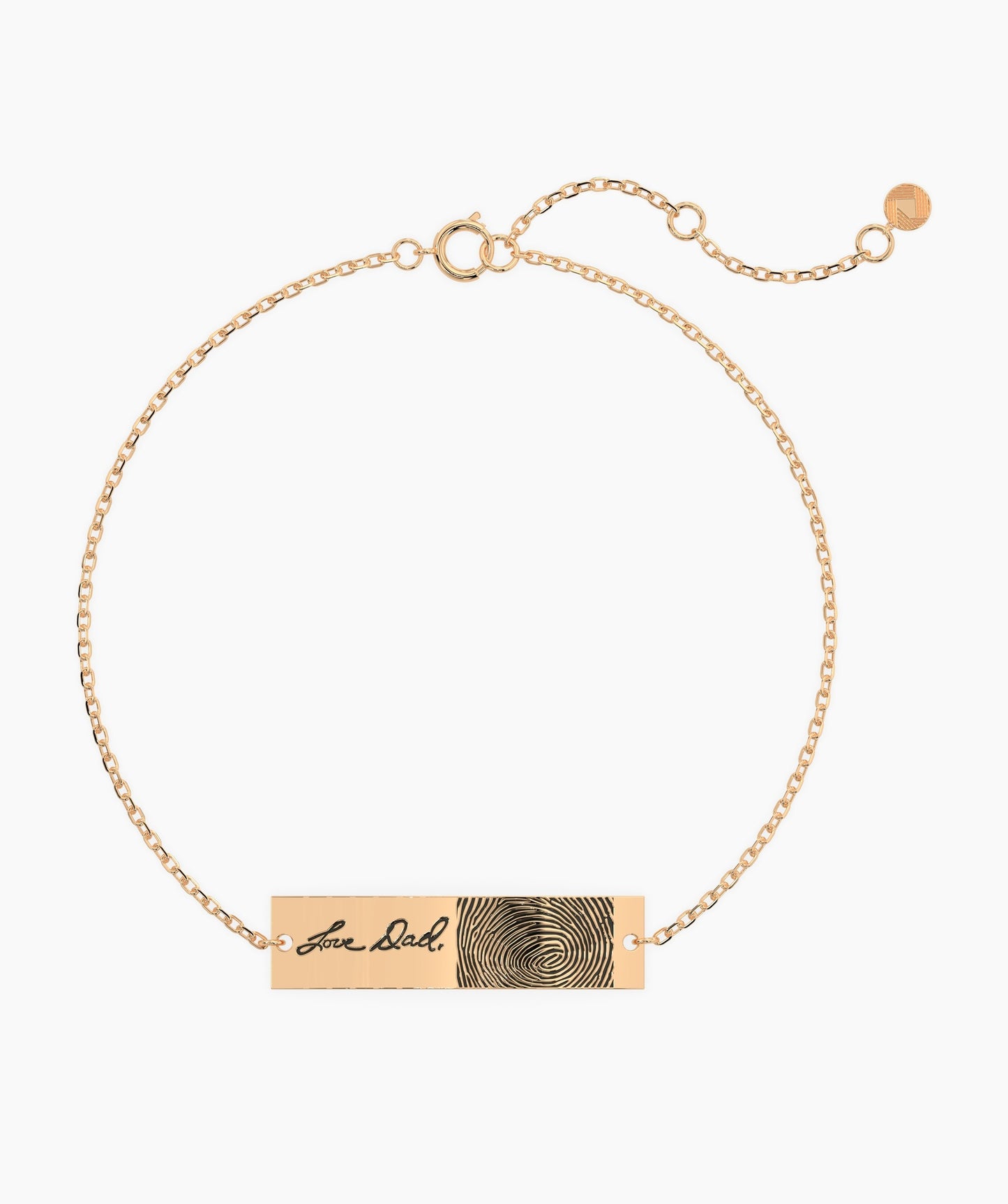 Custom Fingerprint Engraved Bracelet