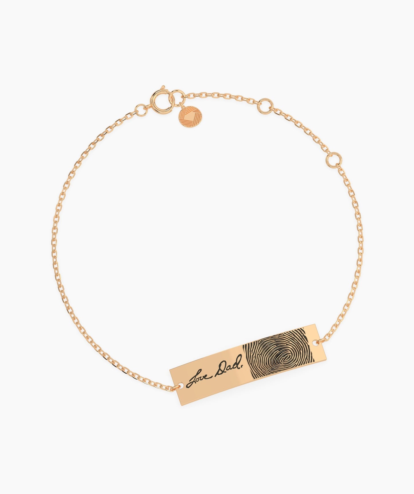 Custom Fingerprint Engraved Bracelet