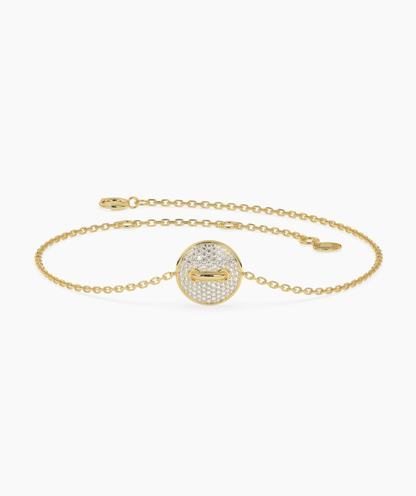 Diamond Pave Gold Bracelet