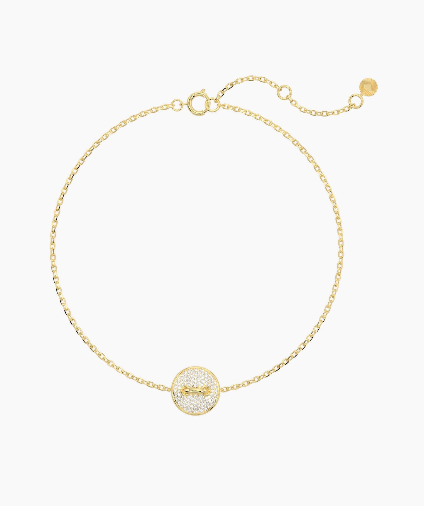 Diamond Pave Gold Bracelet