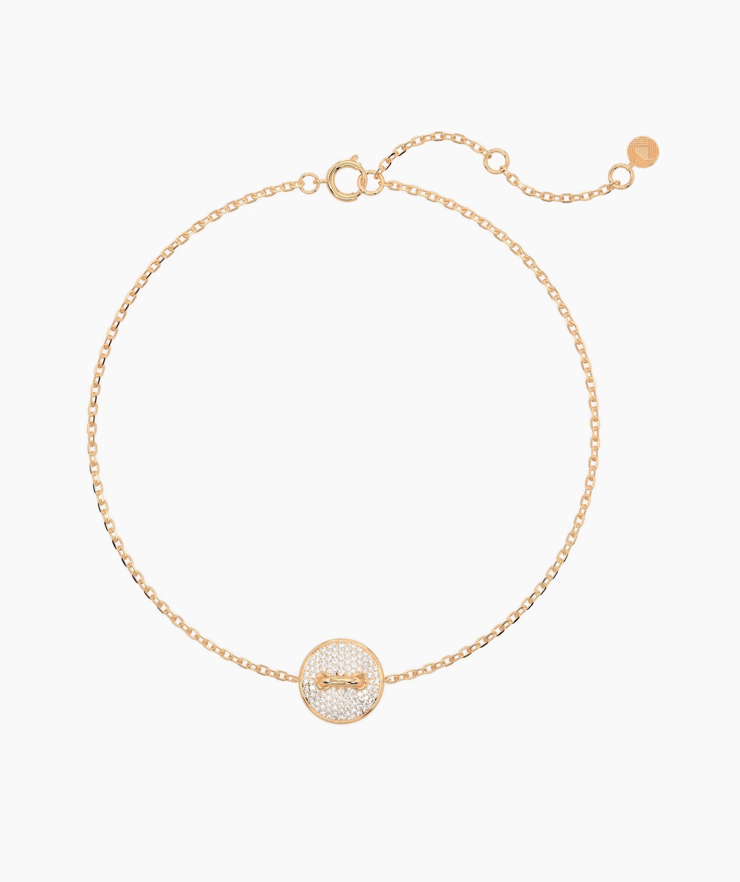 Diamond Pave Gold Bracelet