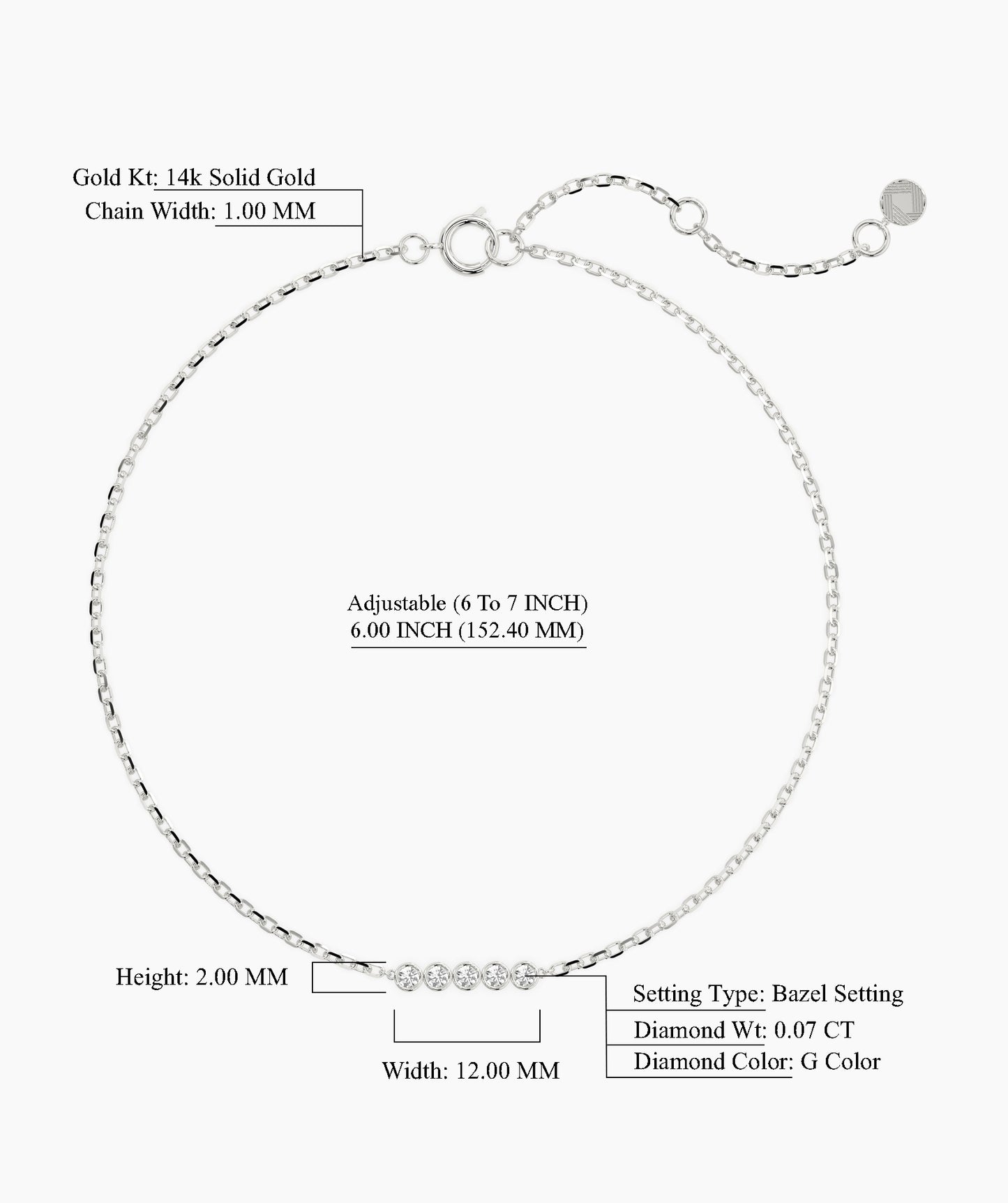 Minimalist Diamond Bracelet