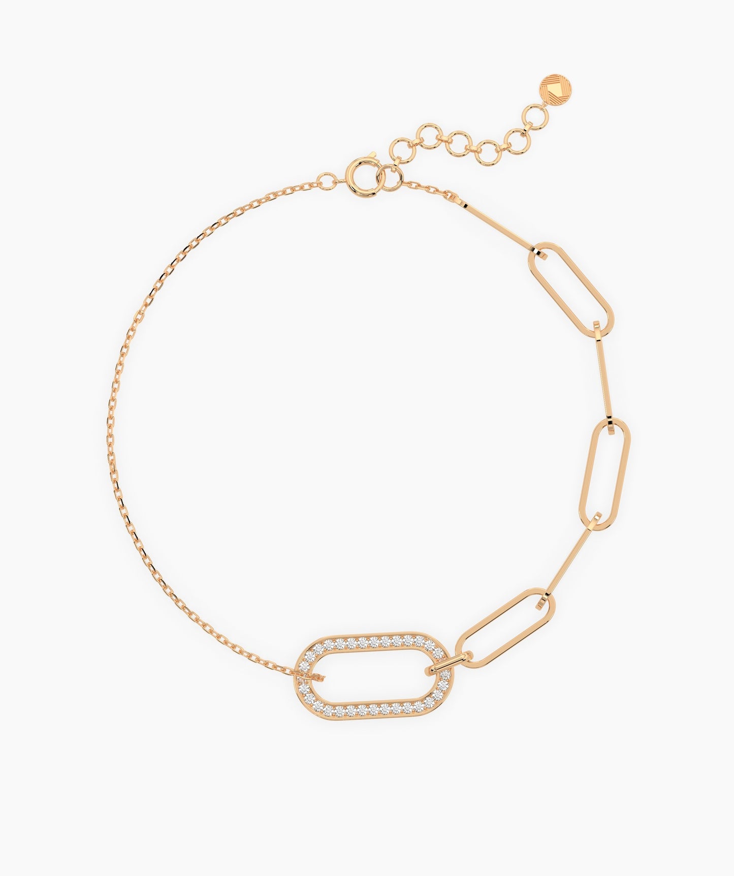 Gold Paperclip Chain Bracelet