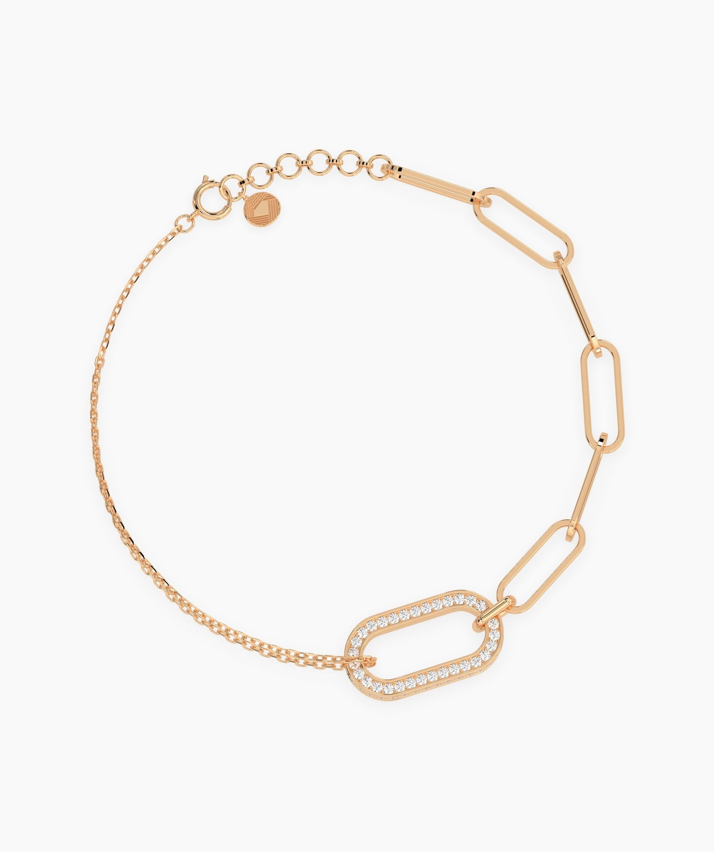 Gold Paperclip Chain Bracelet