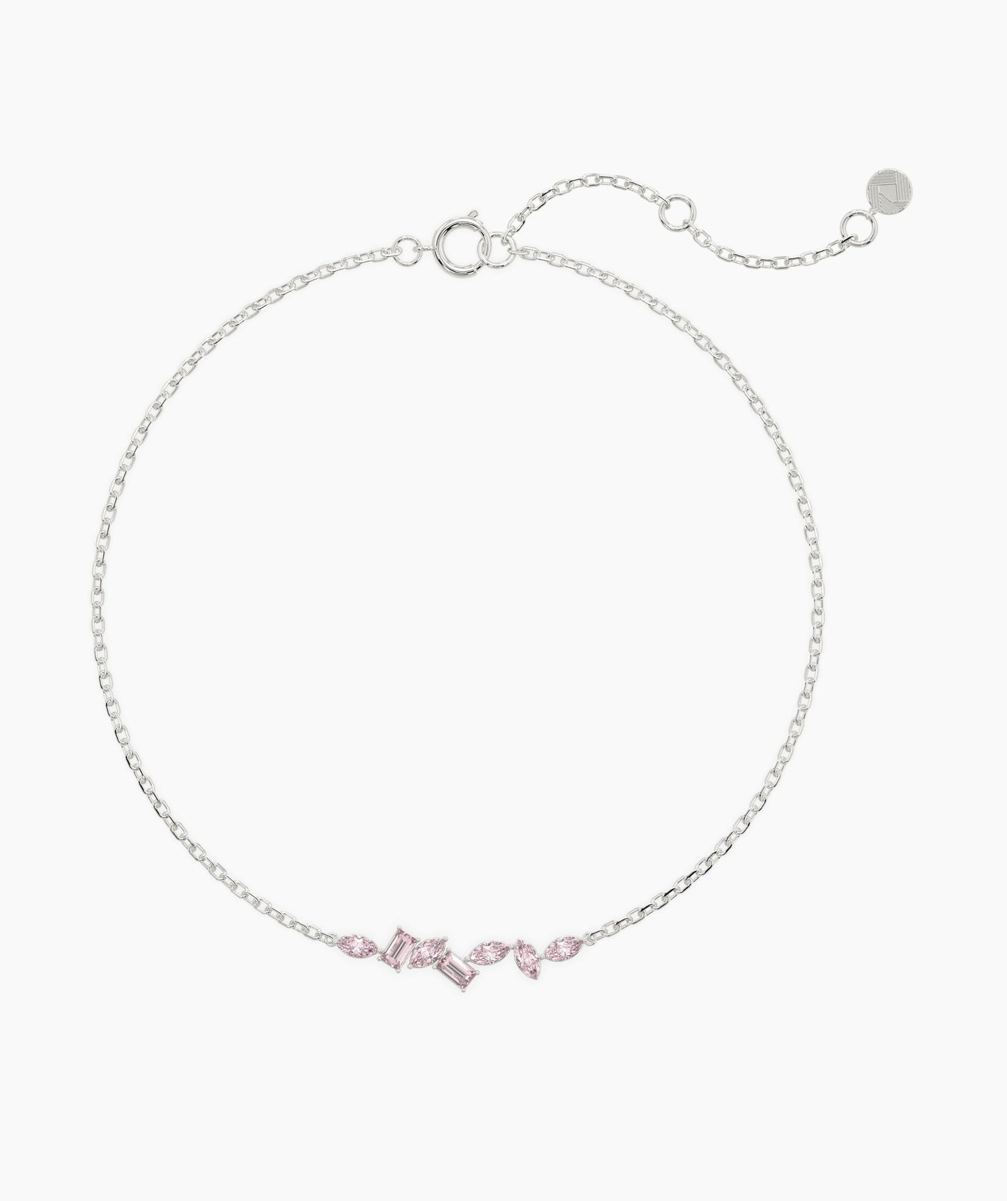 14K Gold Pink Diamond Bracelet