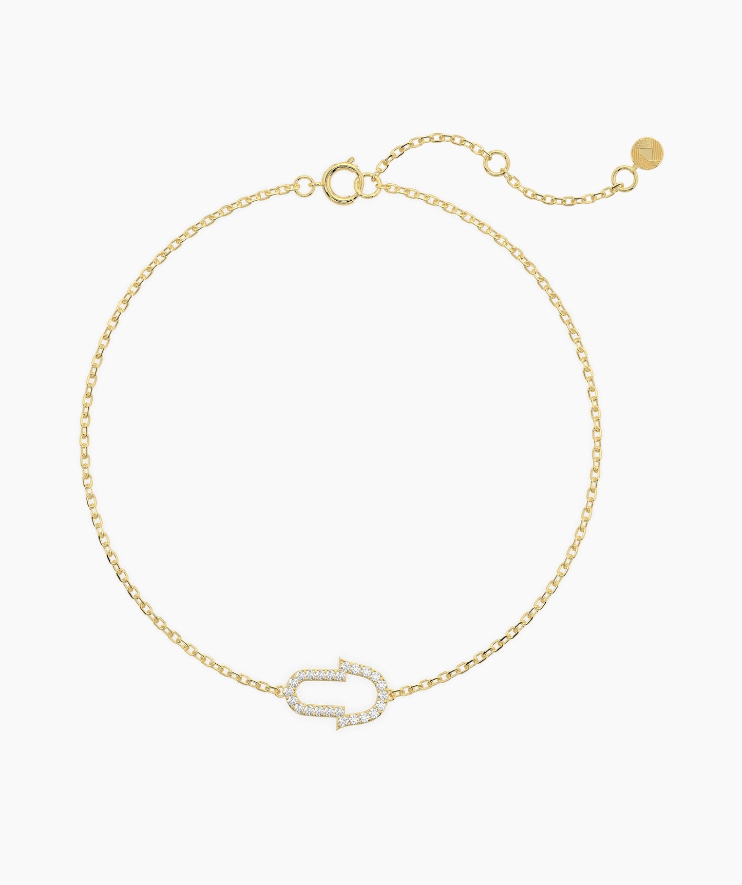 Dainty Horseshoe Gold Bracelet