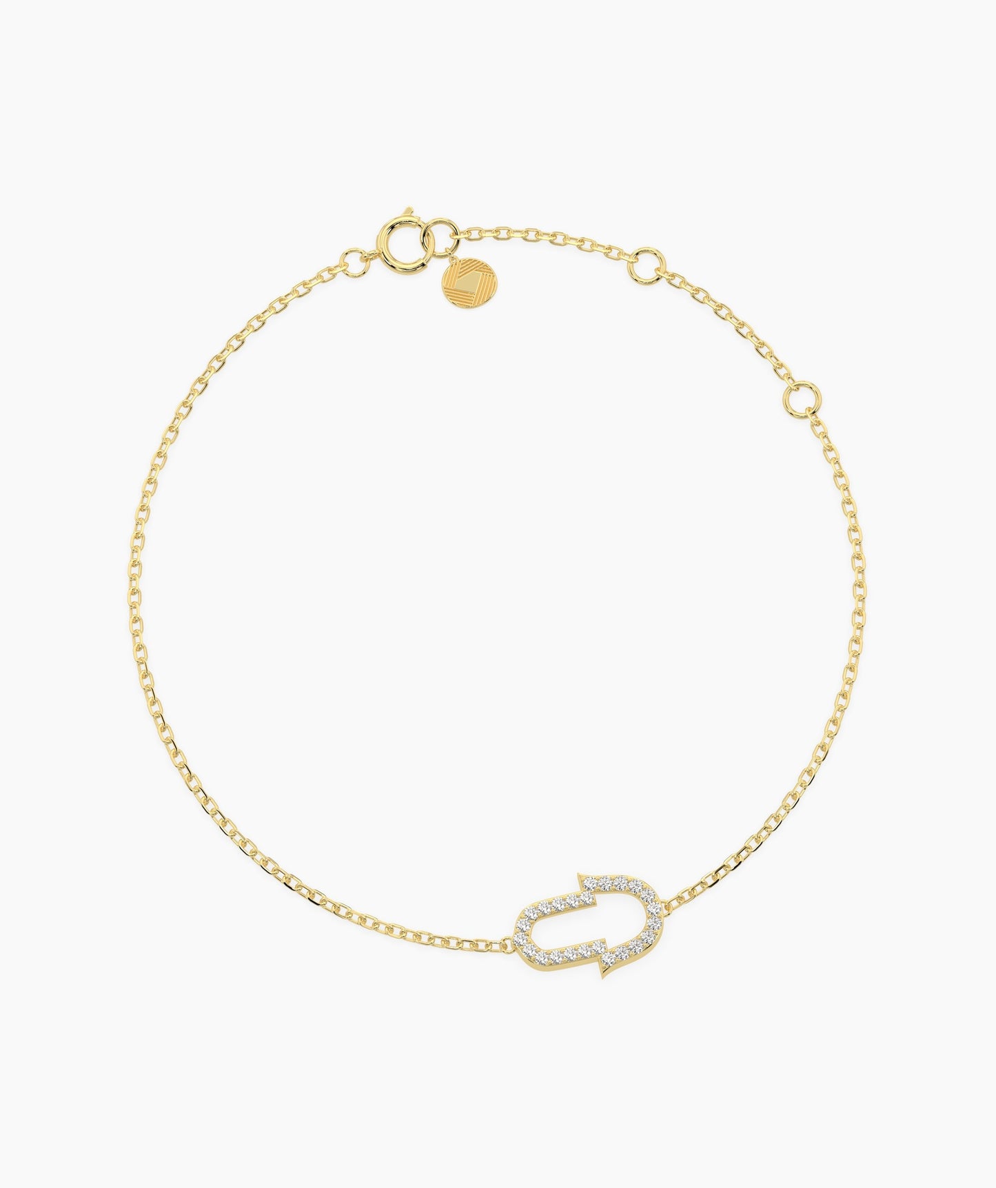 Dainty Horseshoe Gold Bracelet