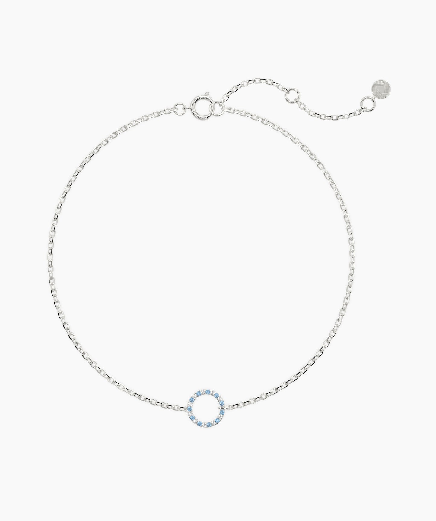 14K Gold Eternity Circle Bracelet