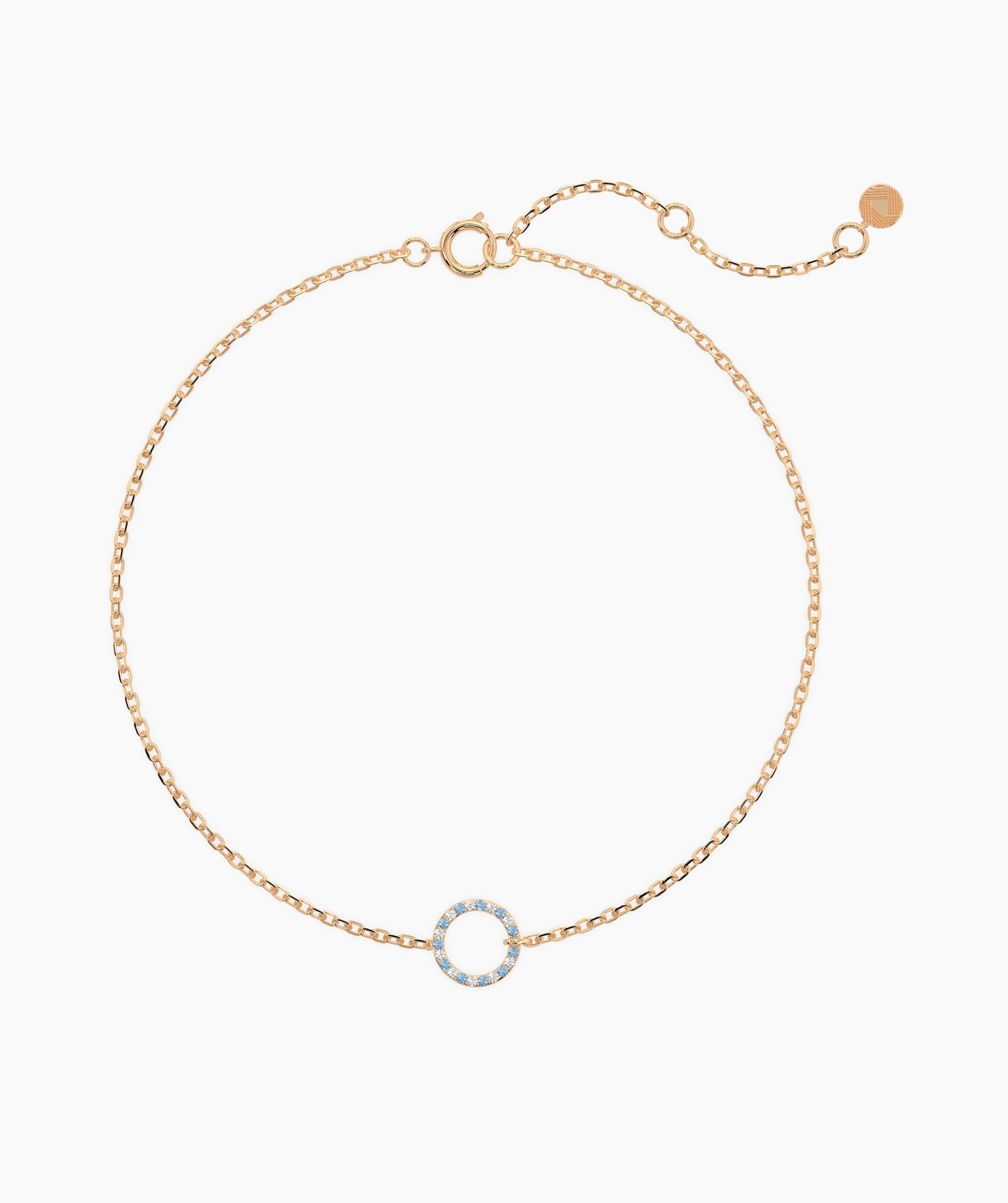 14K Gold Eternity Circle Bracelet