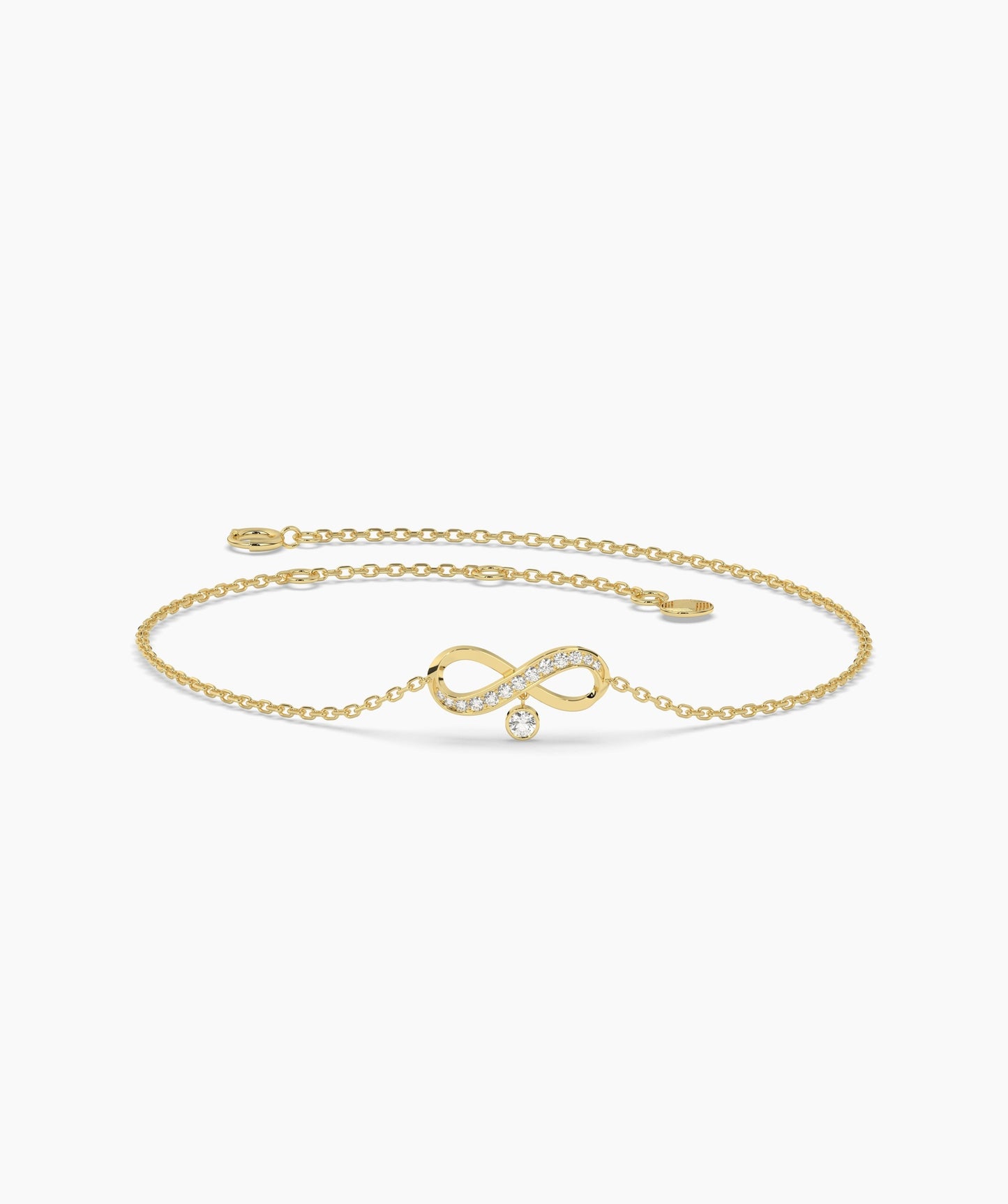 Infinity Bracelet with Diamonds