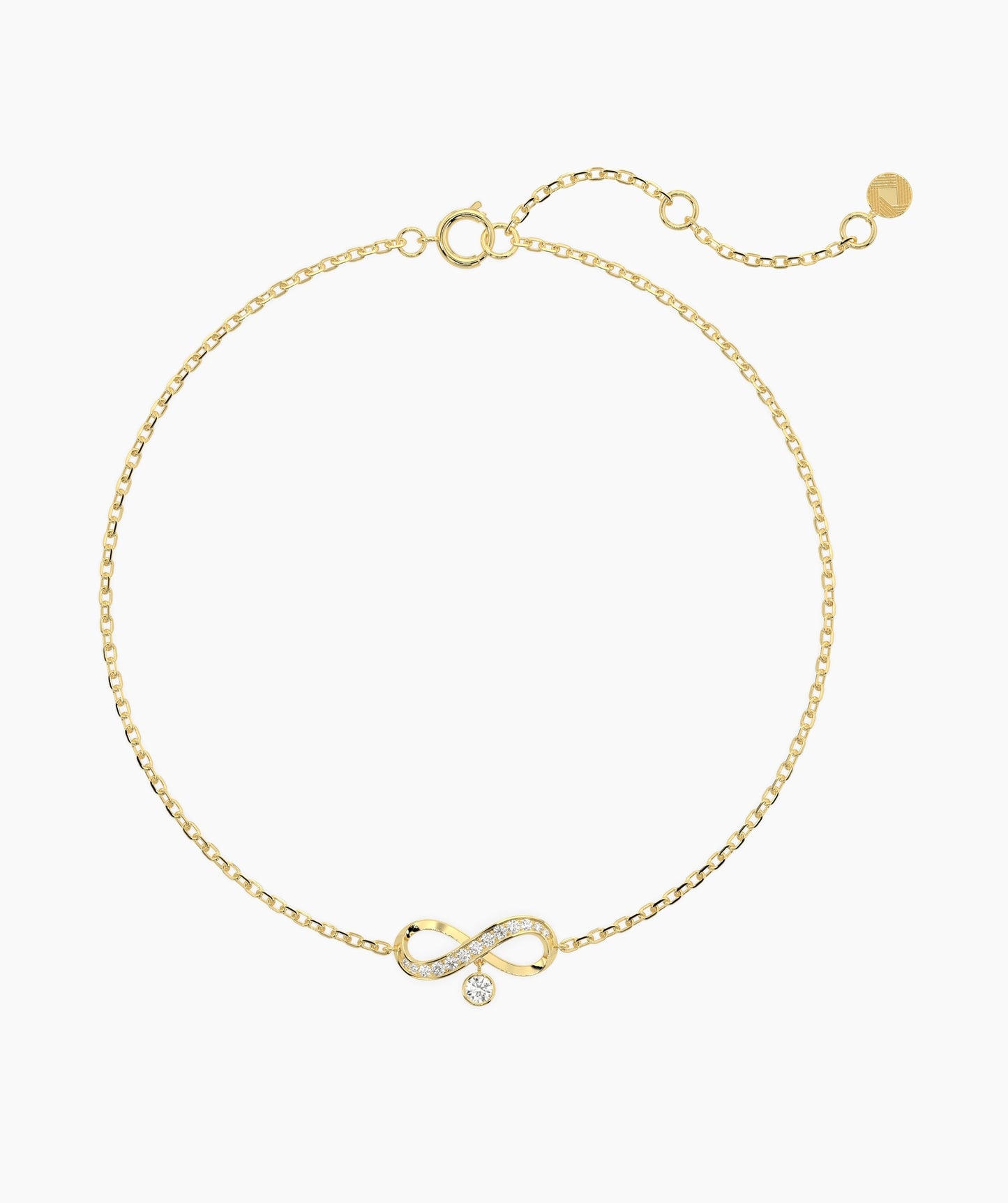 Infinity Bracelet with Diamonds