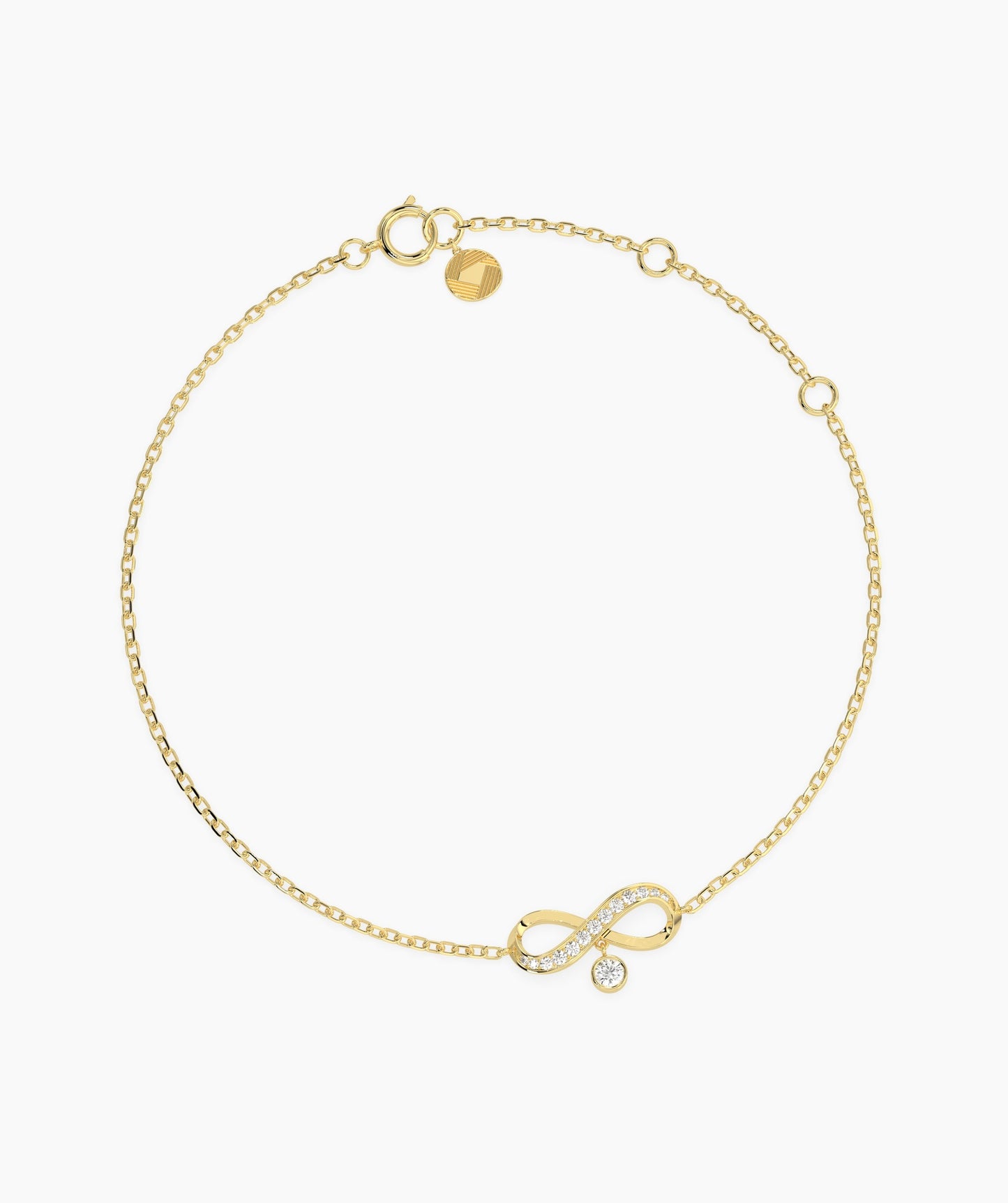 Infinity Bracelet with Diamonds