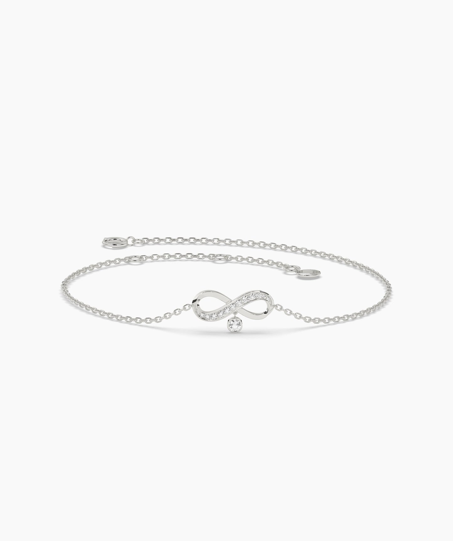Infinity Bracelet with Diamonds
