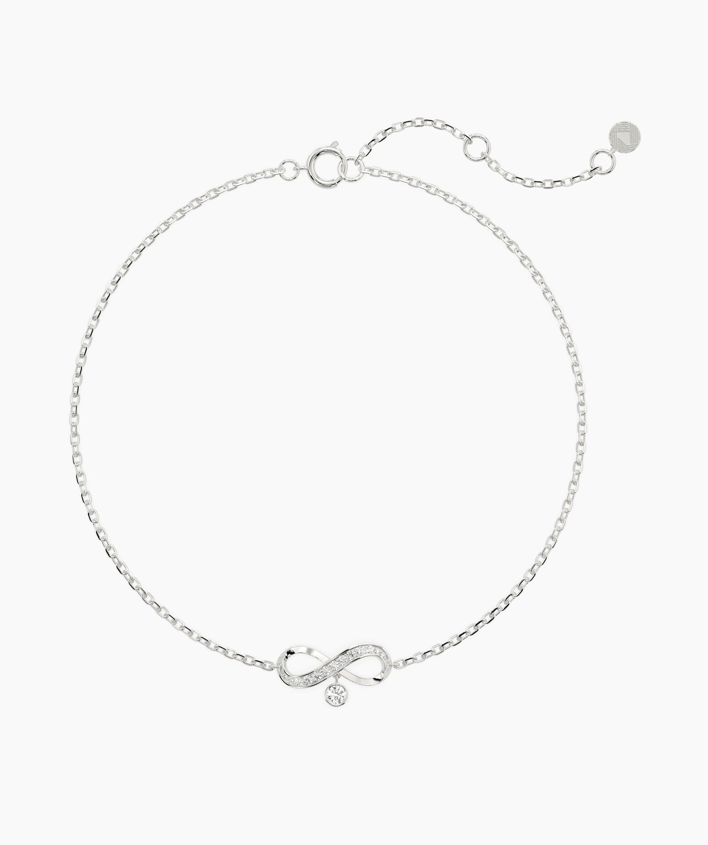 Infinity Bracelet with Diamonds