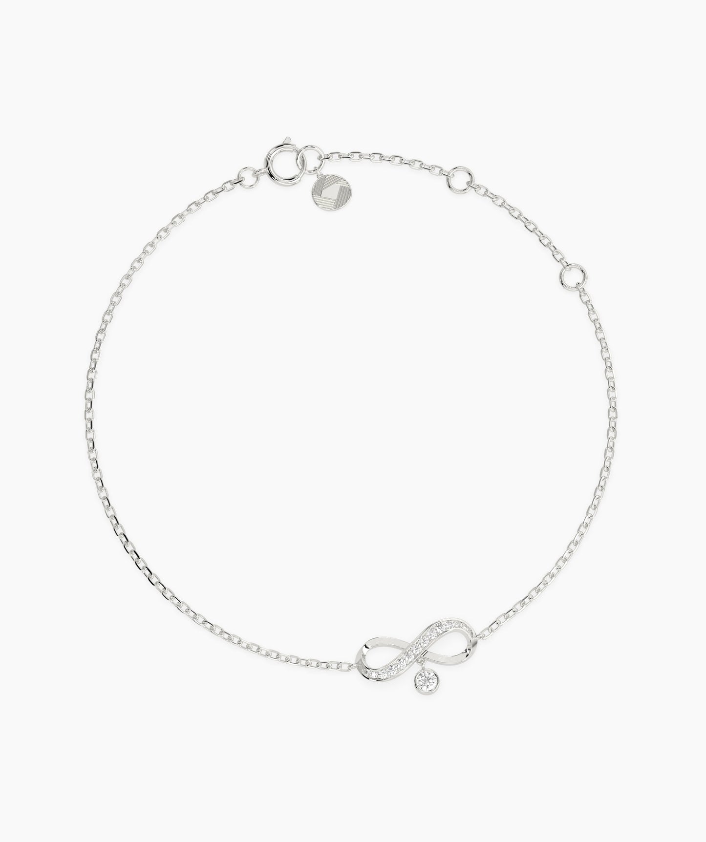 Infinity Bracelet with Diamonds
