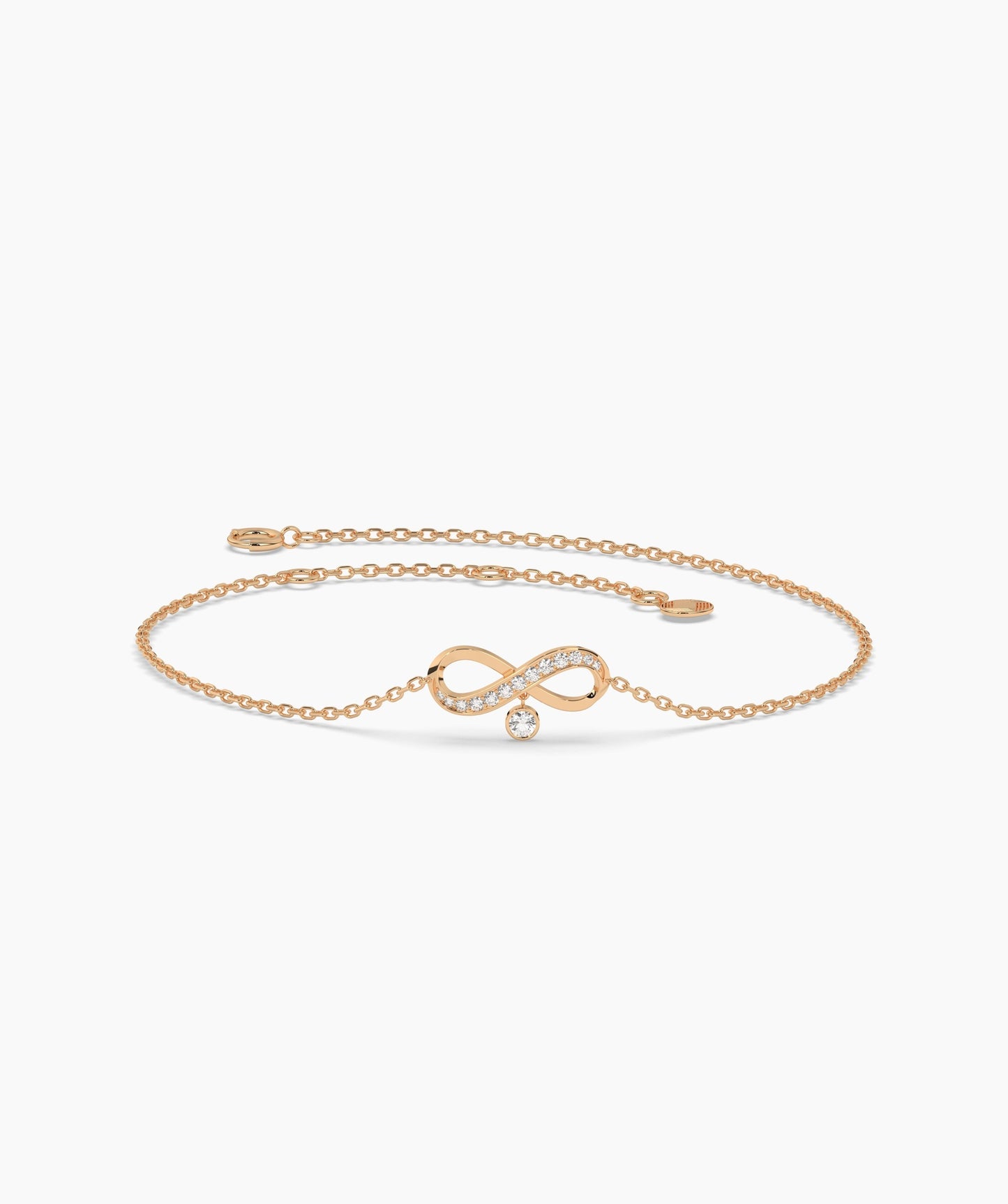 Infinity Bracelet with Diamonds