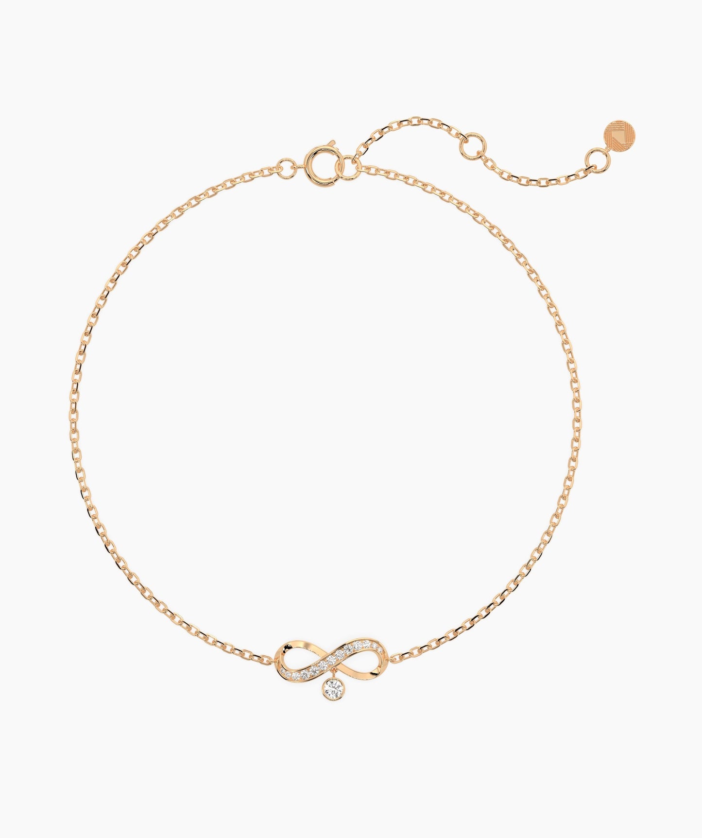Infinity Bracelet with Diamonds
