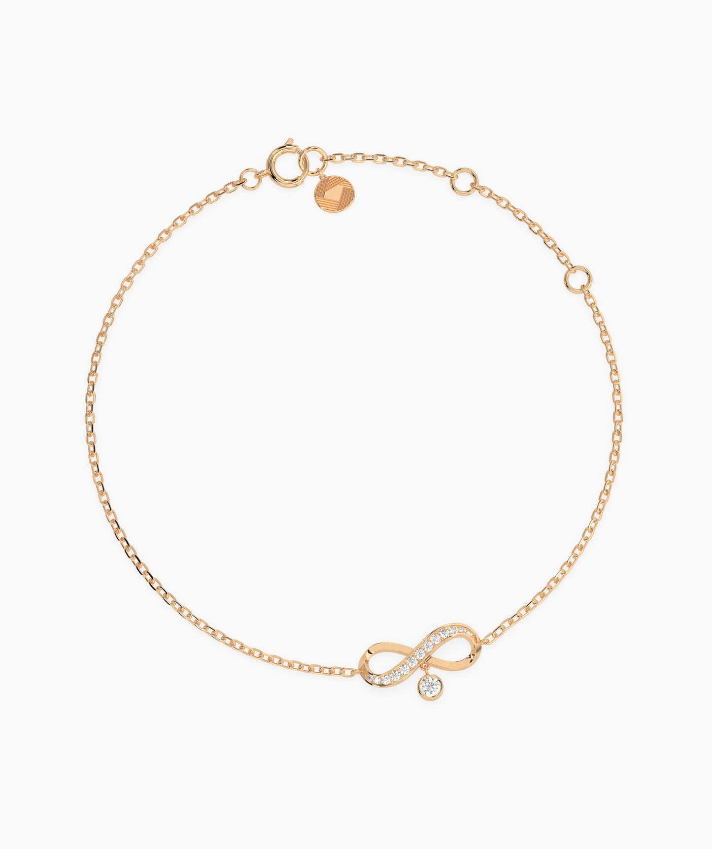 Infinity Bracelet with Diamonds