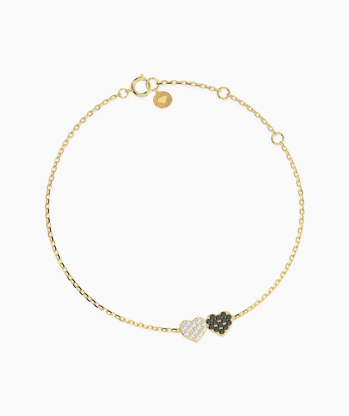 Black & White Heart Bracelet
