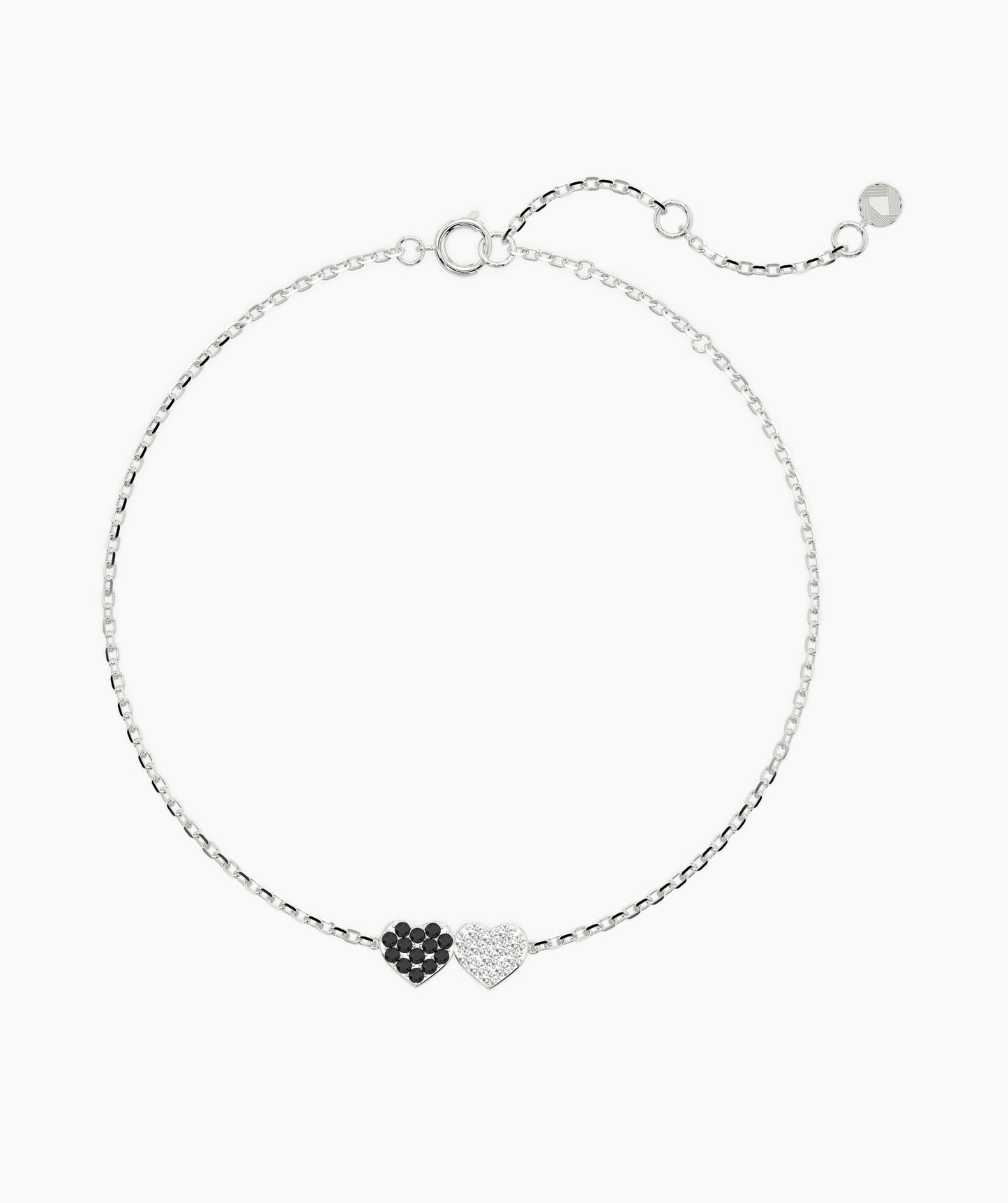 Black & White Heart Bracelet