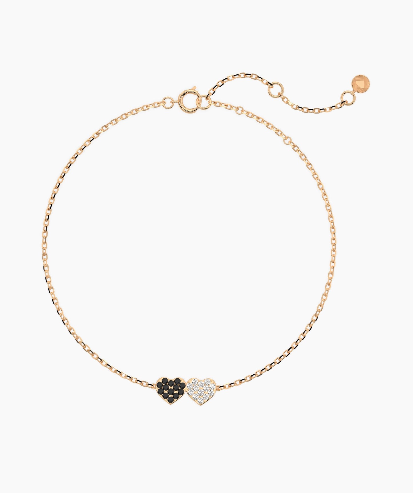 Black & White Heart Bracelet