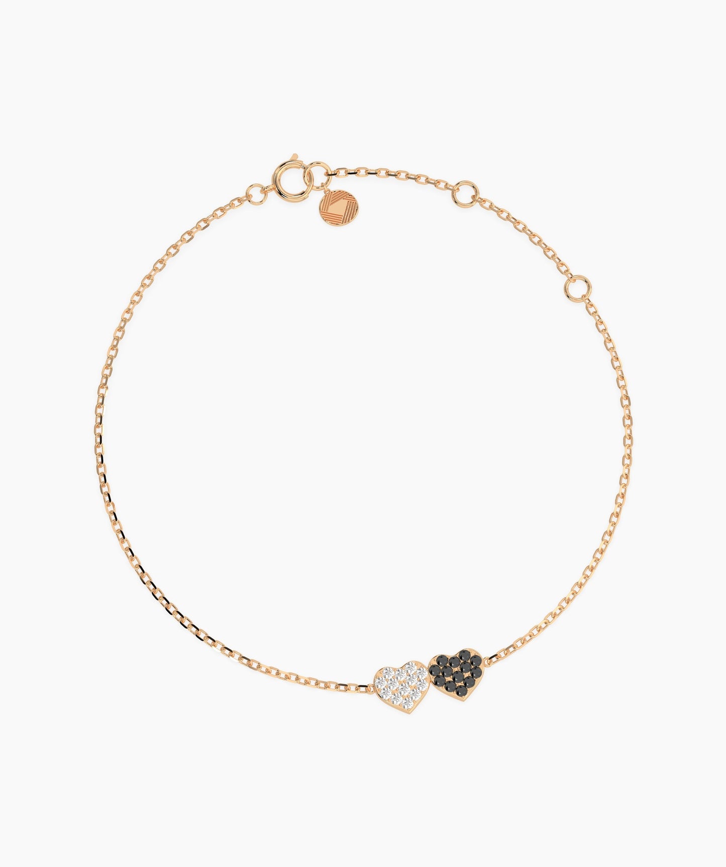 Black & White Heart Bracelet