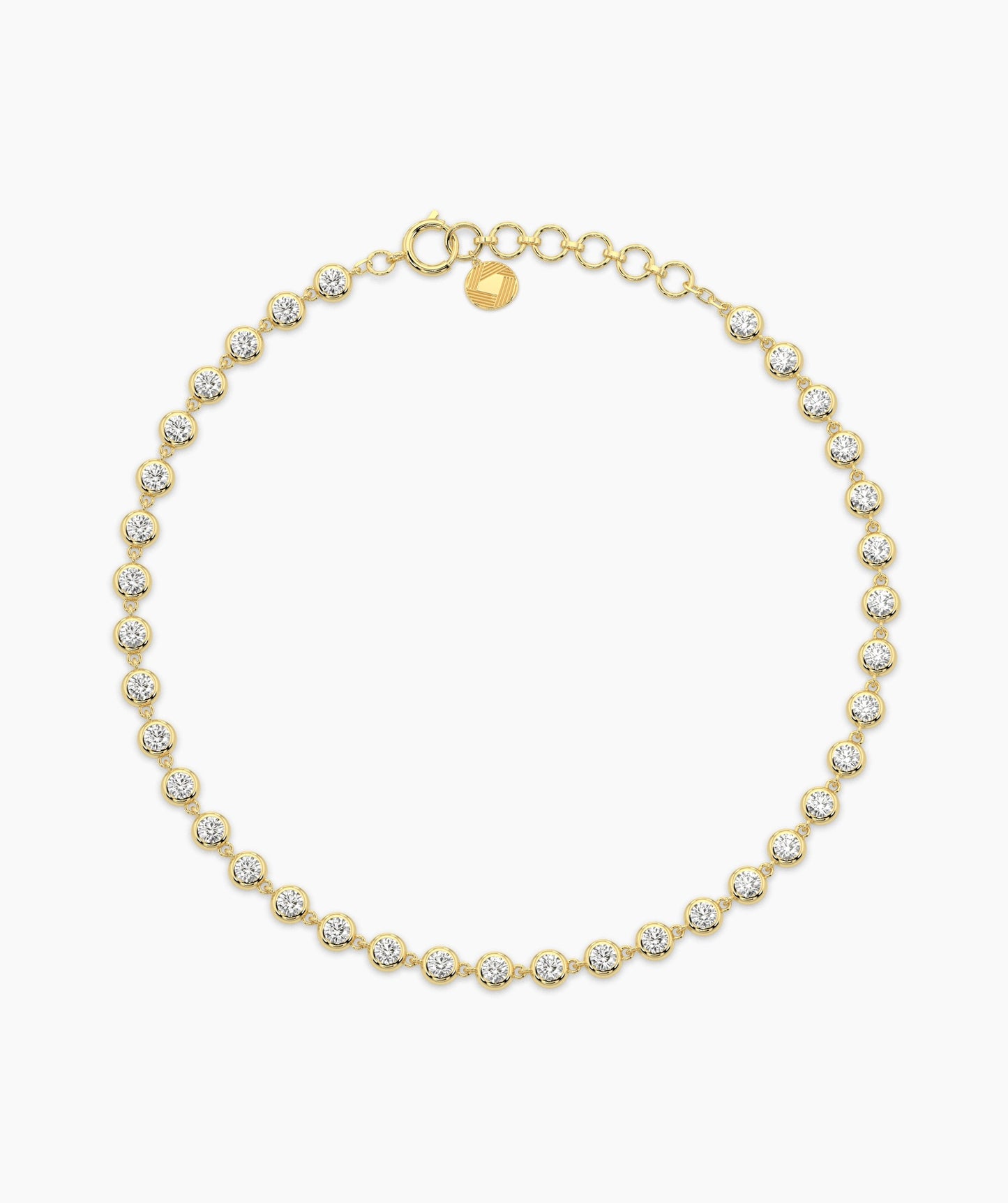 Gold Bezel Tennis Bracelet