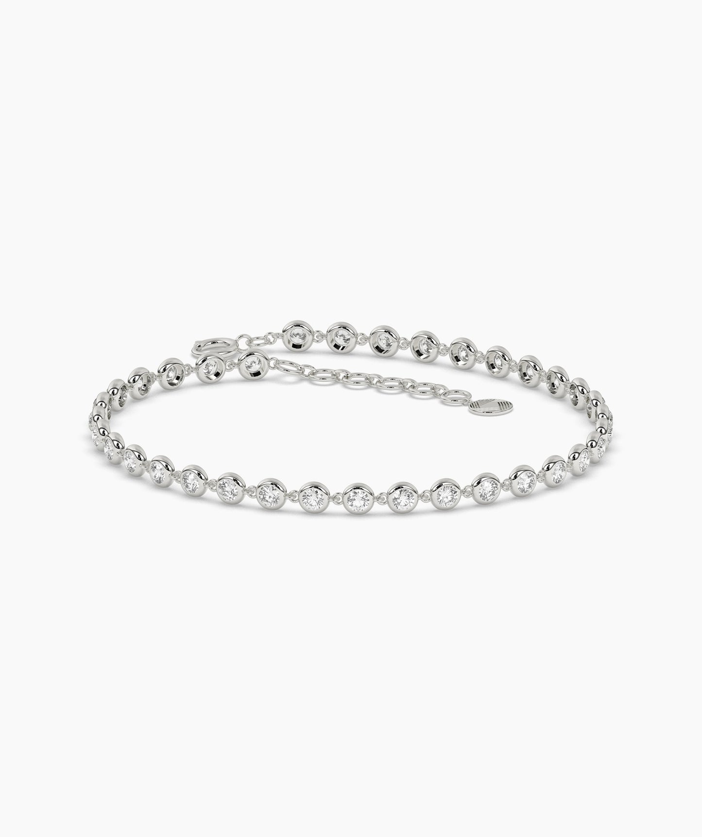 Gold Bezel Tennis Bracelet