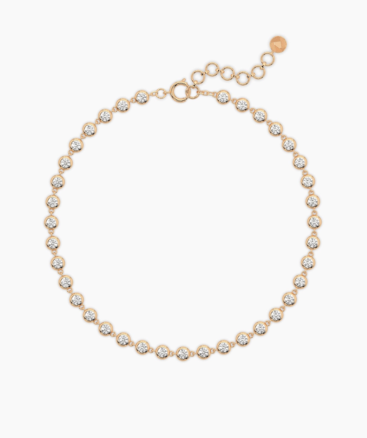 Gold Bezel Tennis Bracelet