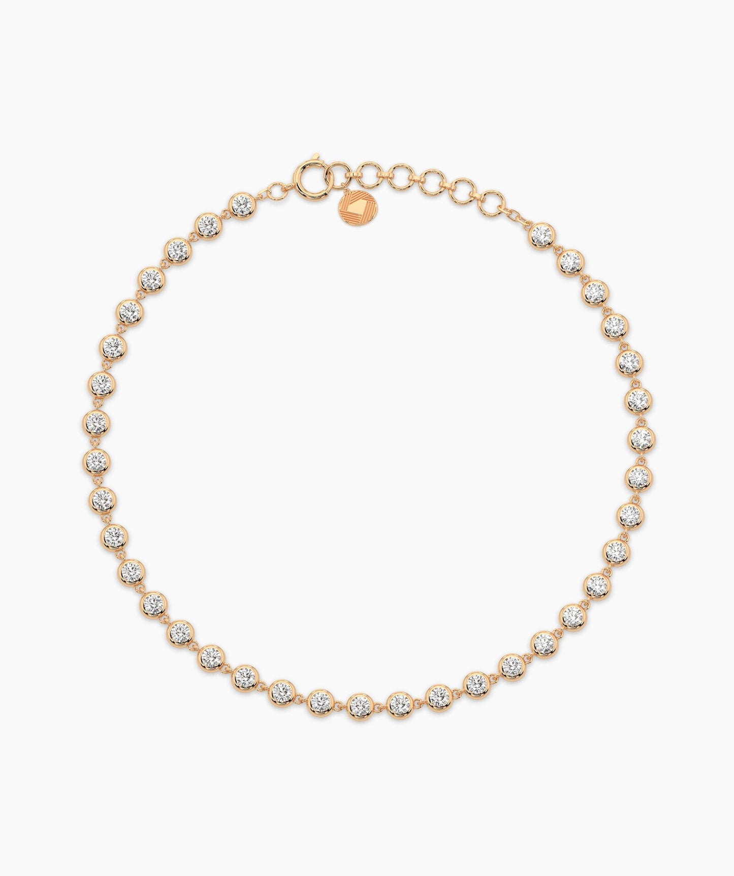 Gold Bezel Tennis Bracelet