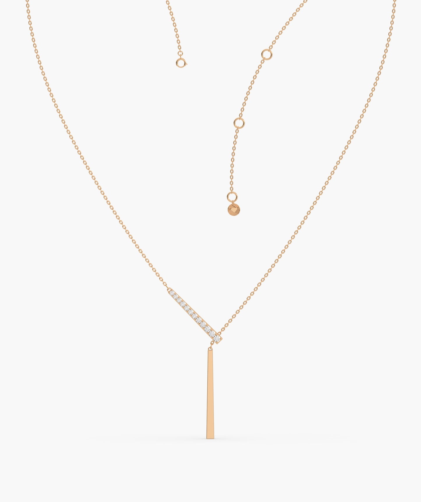 Linear Elegance 14K Gold Necklace