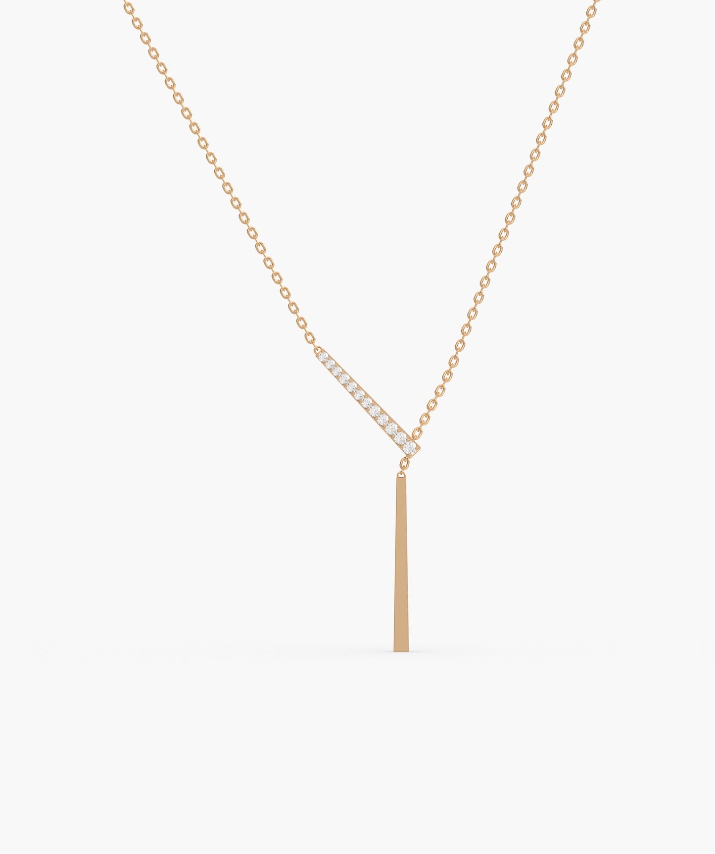 Linear Elegance 14K Gold Necklace