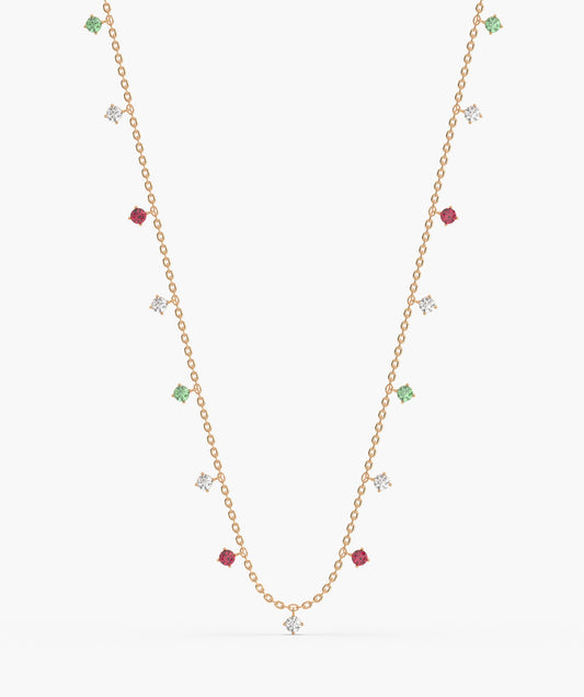 Multi-Color Station Necklace