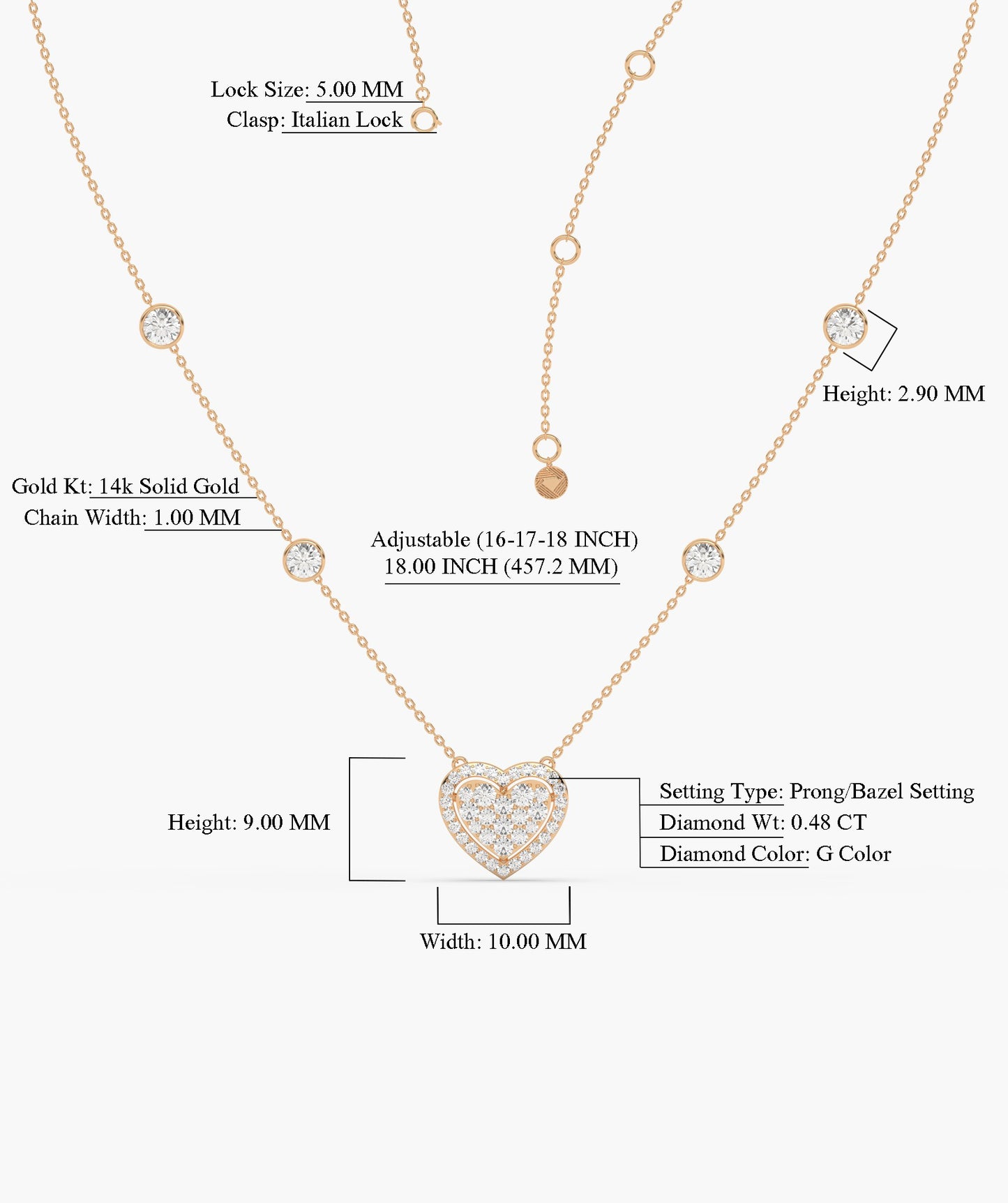 Eternal Love 14K Gold Necklace