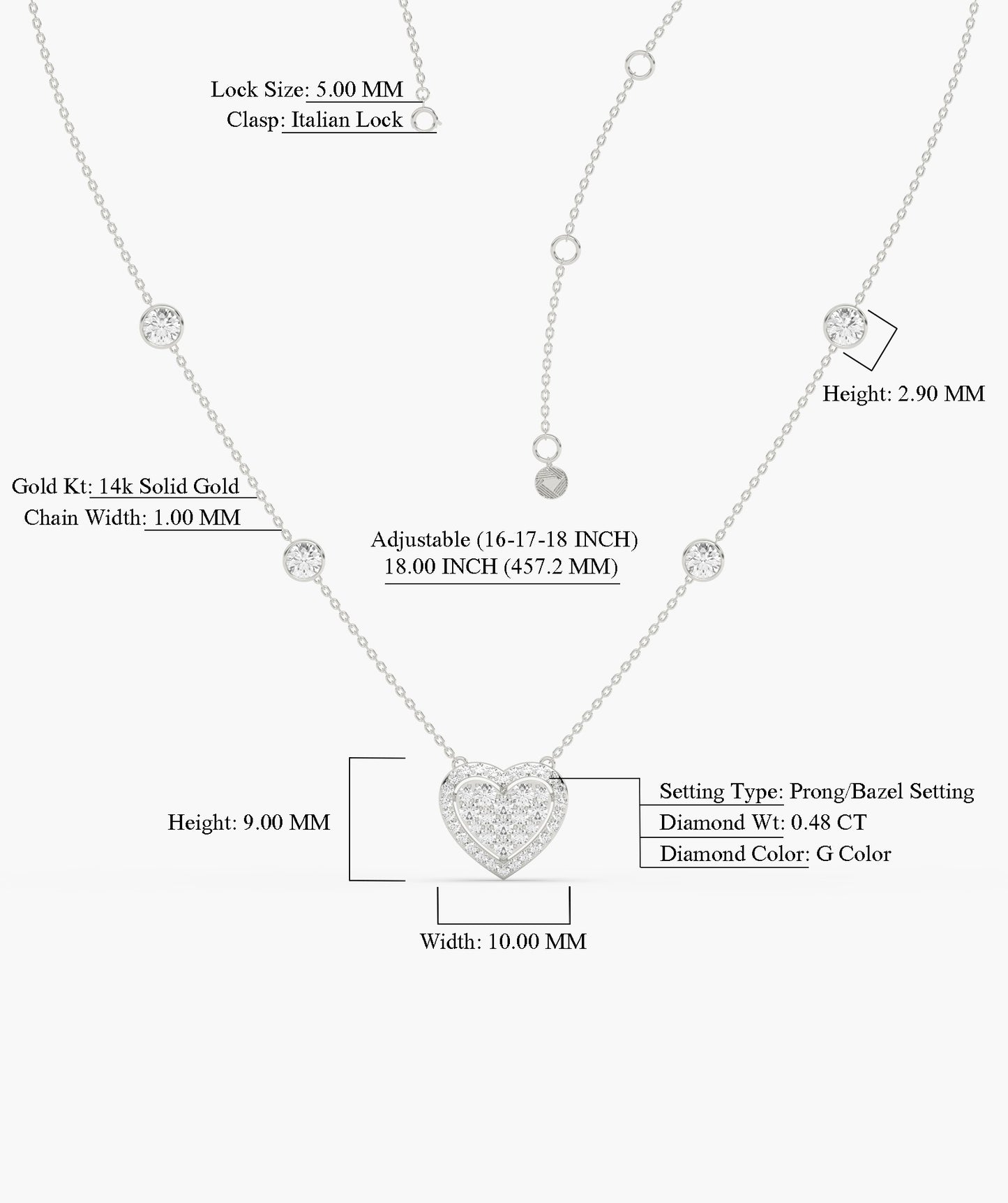 Eternal Love 14K Gold Necklace