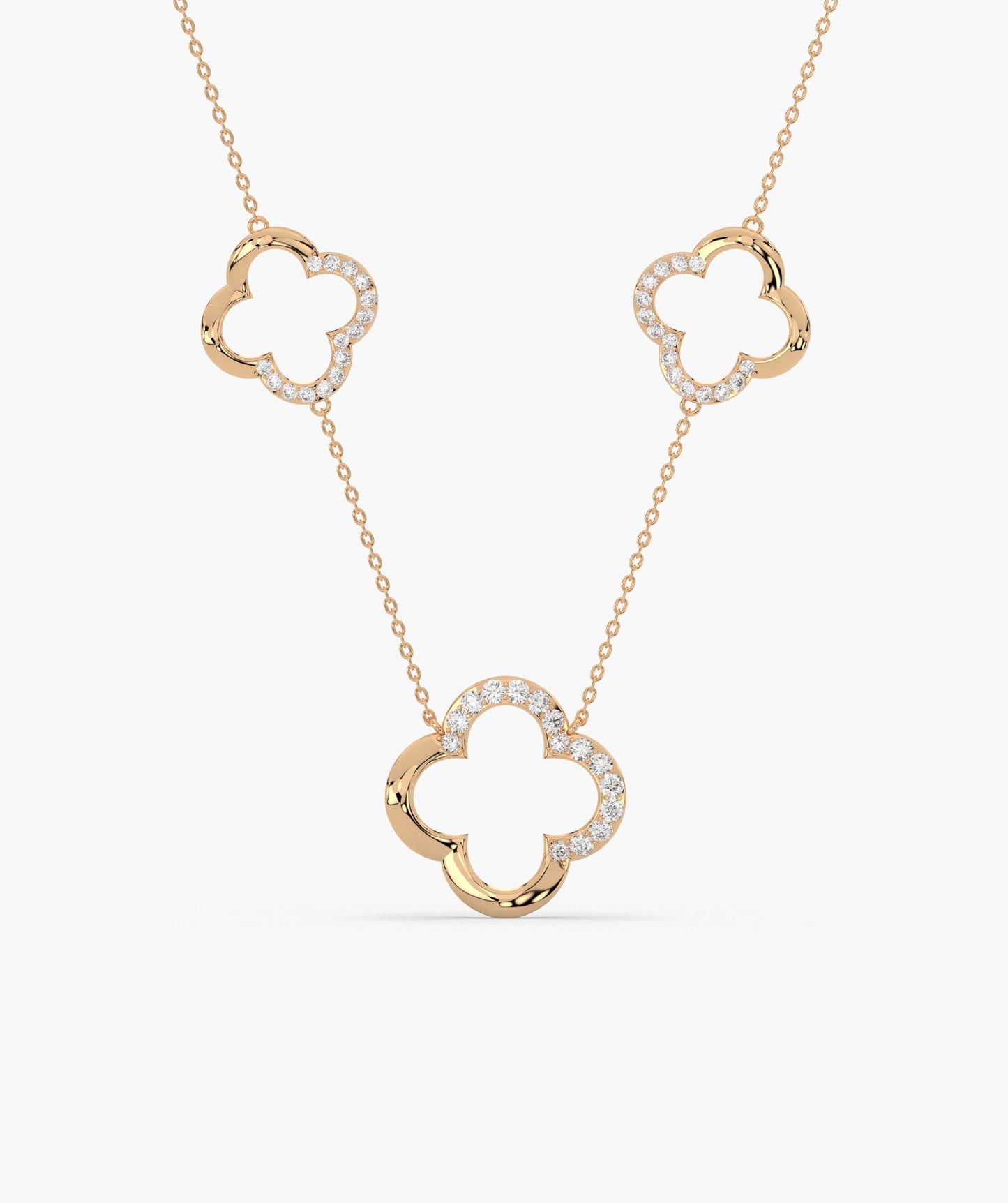 Lucky Clover 14K Gold Necklace
