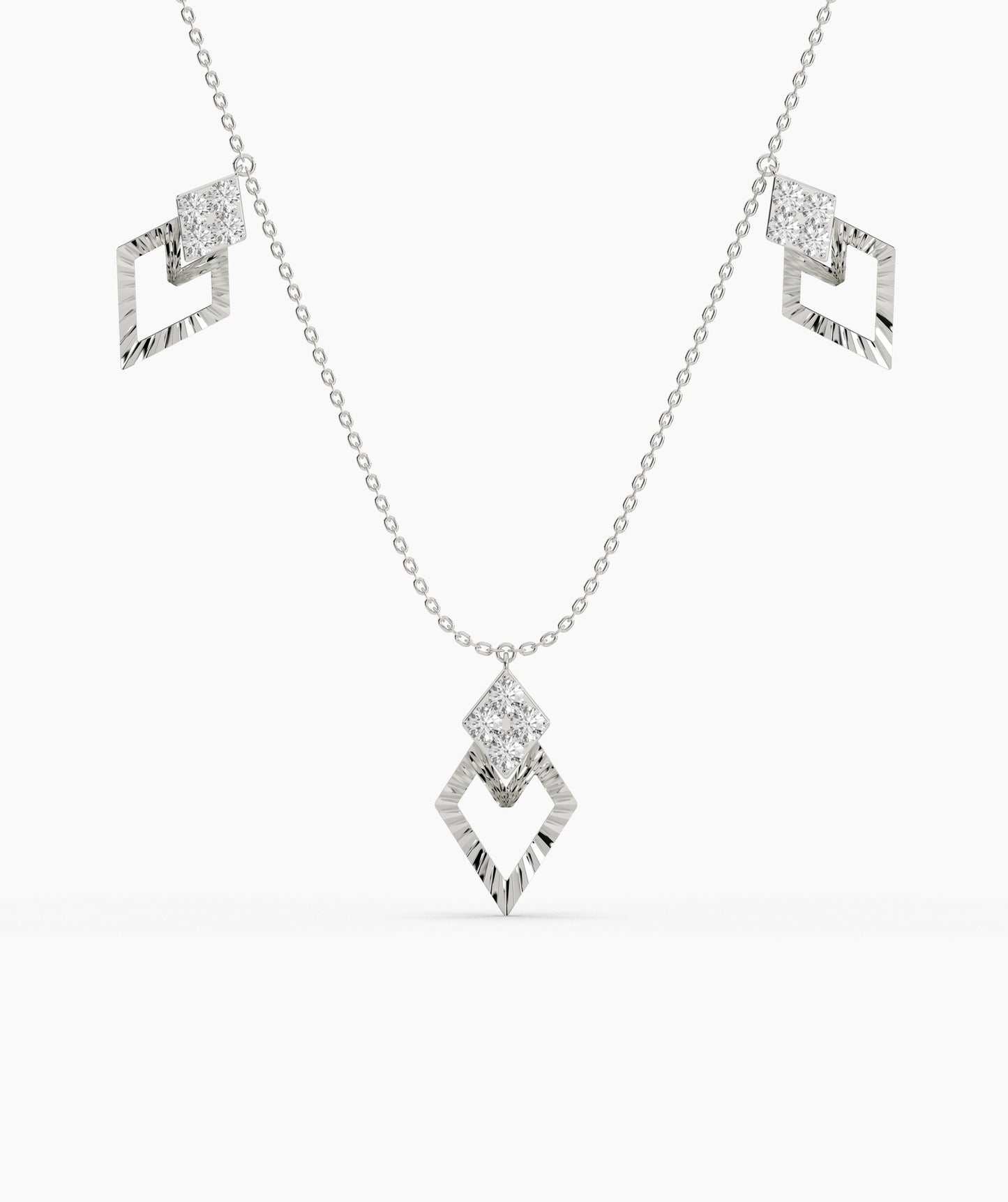 Geometric Charm Gold Necklace