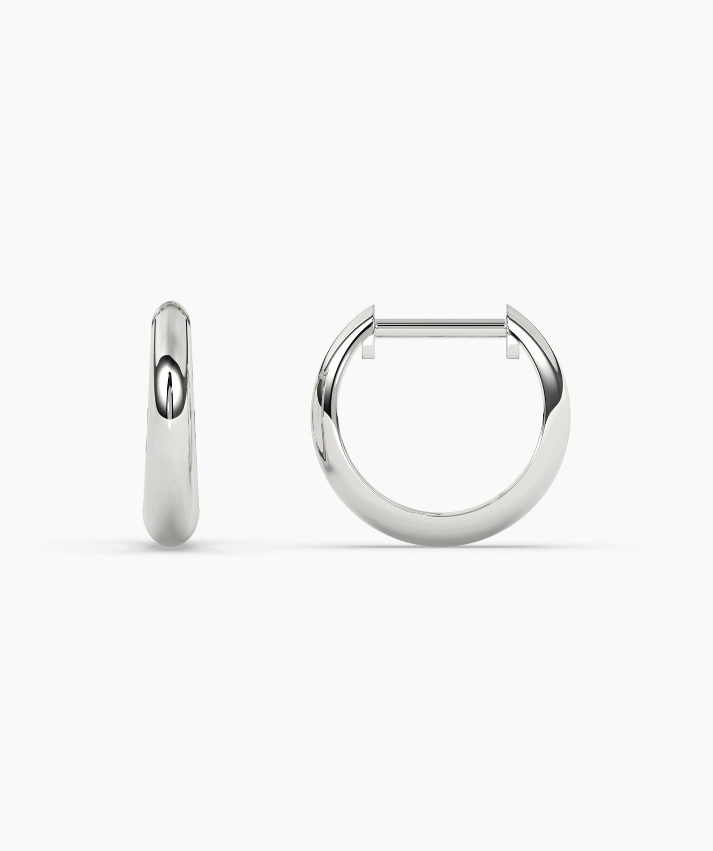 Sleek Elegance Gold Hoops