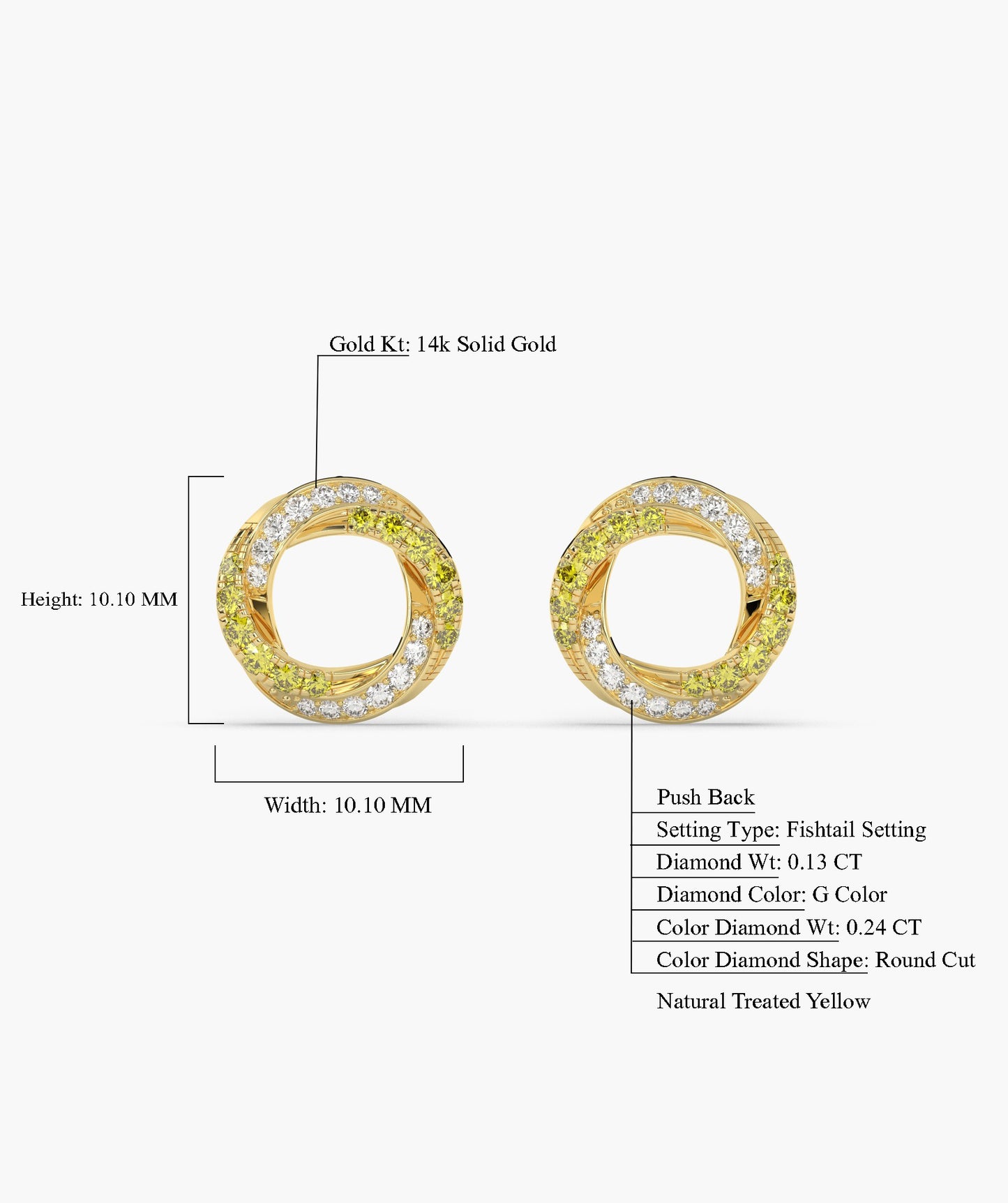 Spectacular Halo Stud Earrings