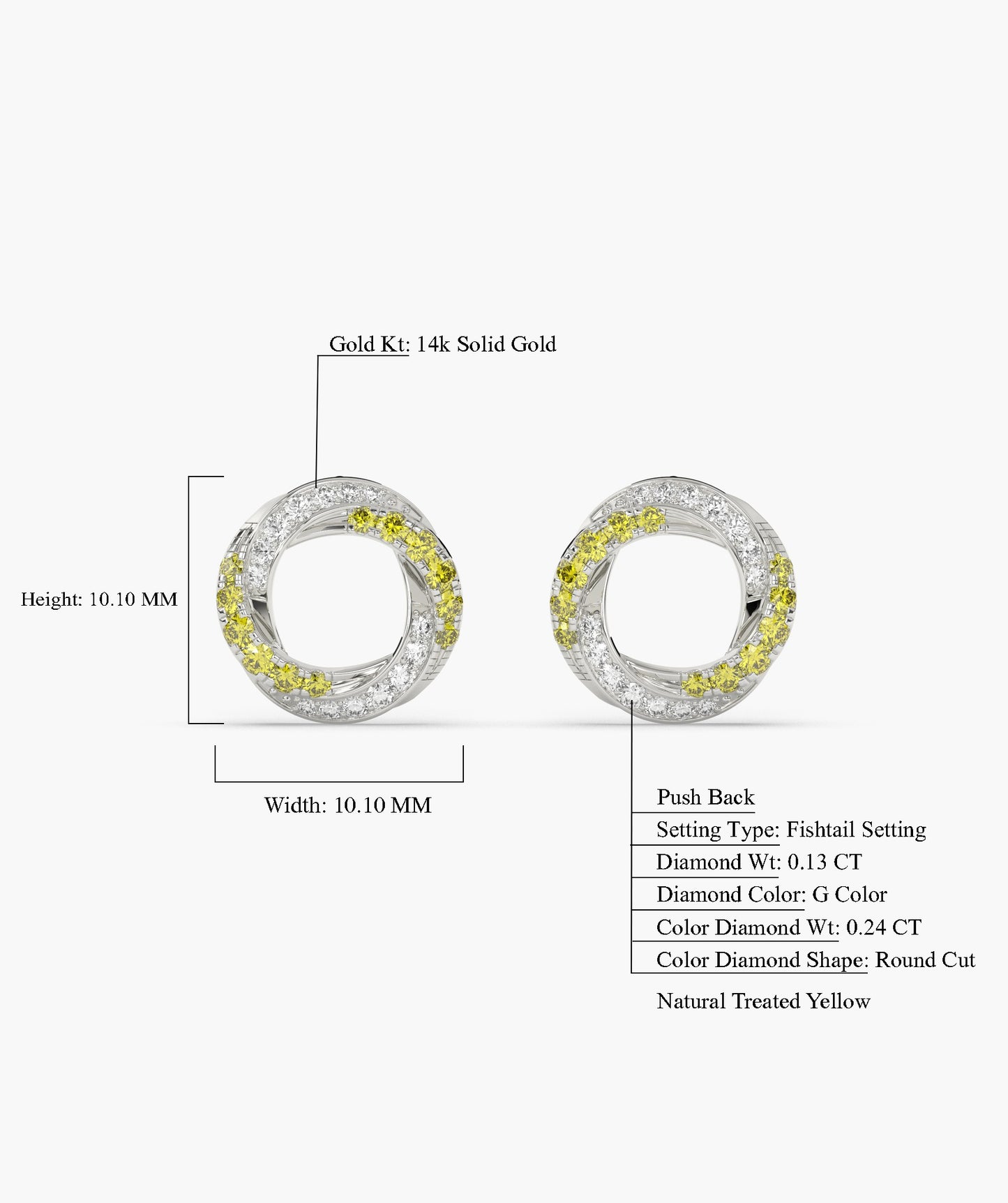 Spectacular Halo Stud Earrings