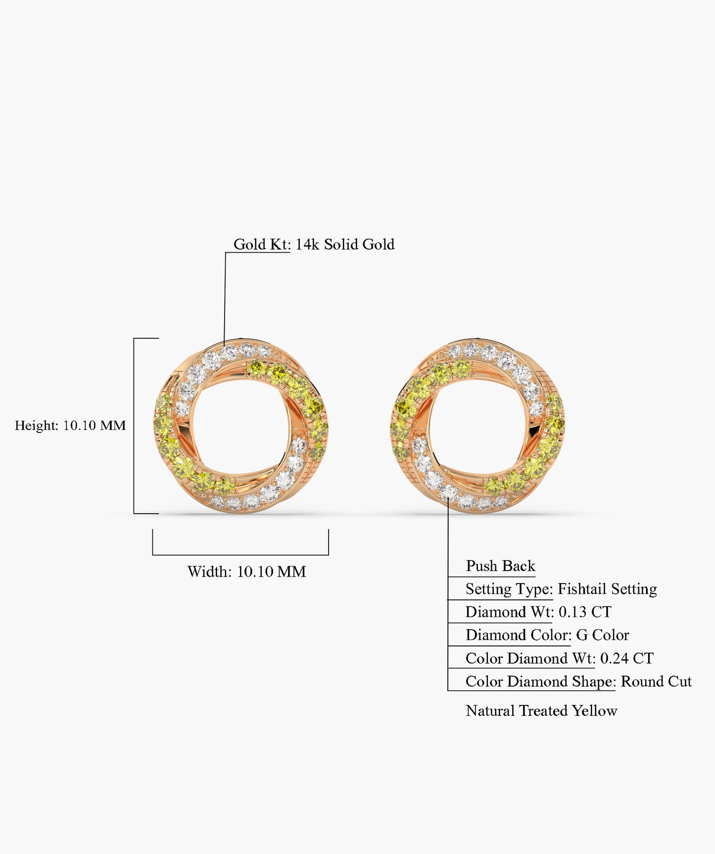 Spectacular Halo Stud Earrings