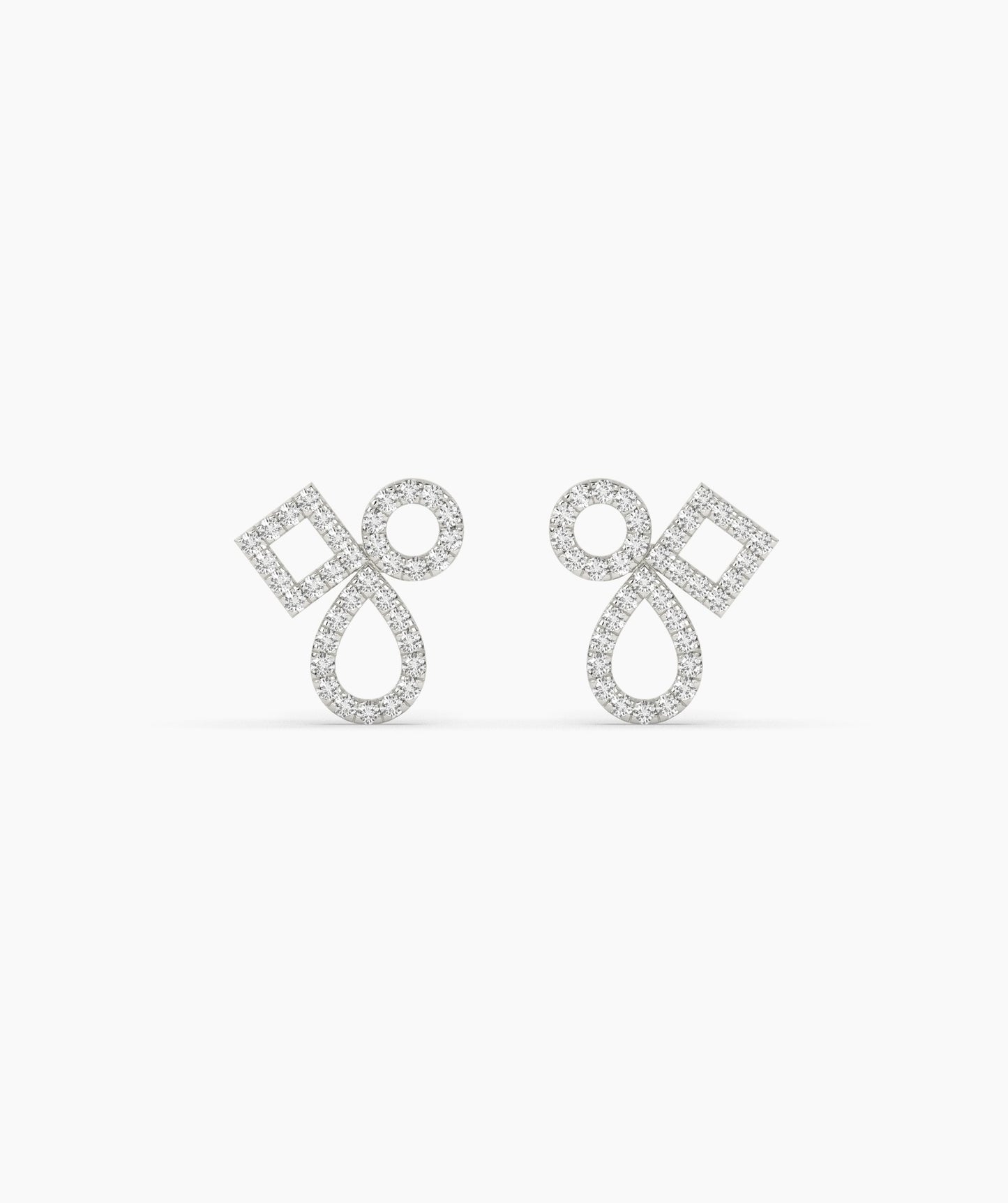 Chic Interlace Diamond Earrings