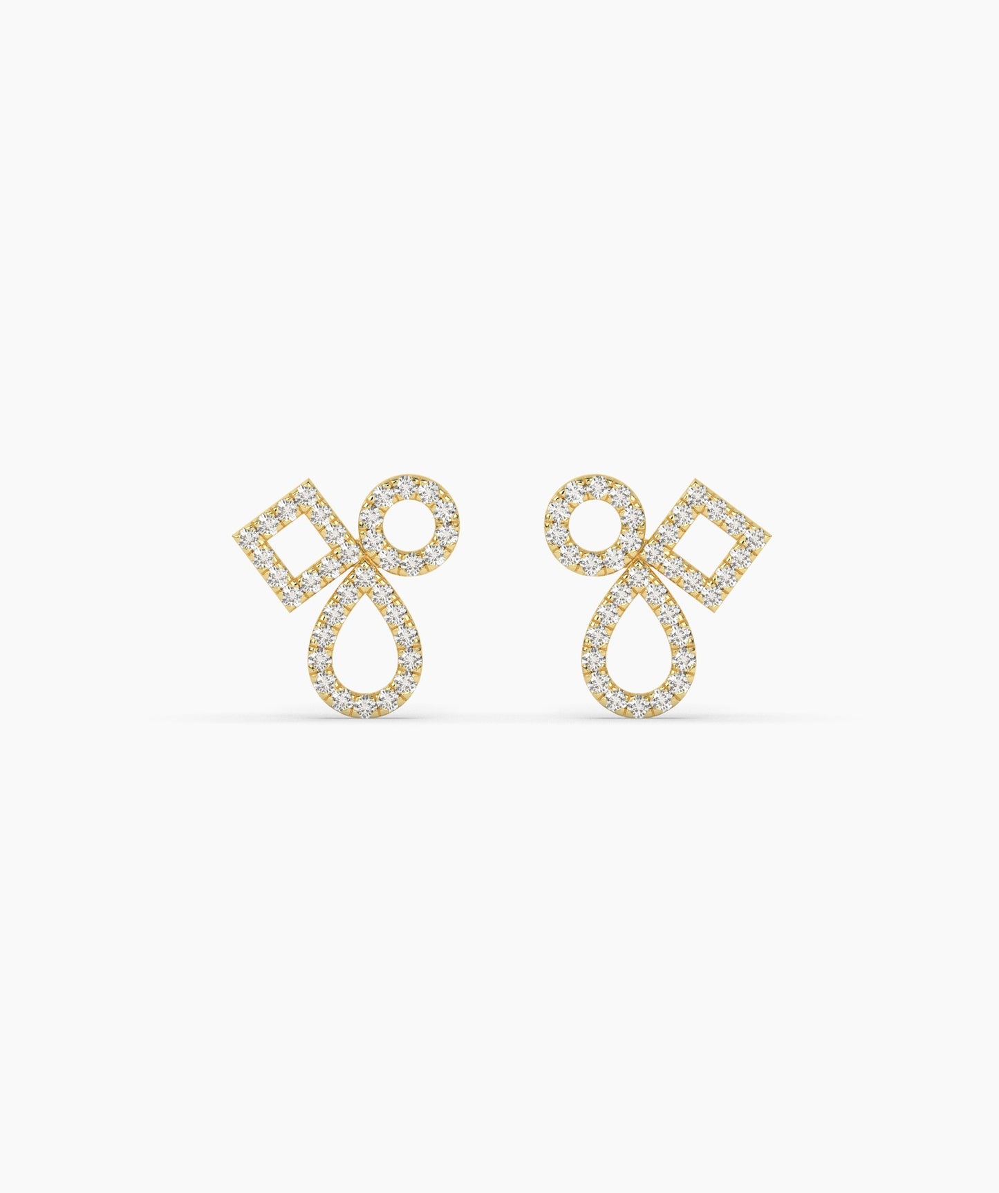 Chic Interlace Diamond Earrings