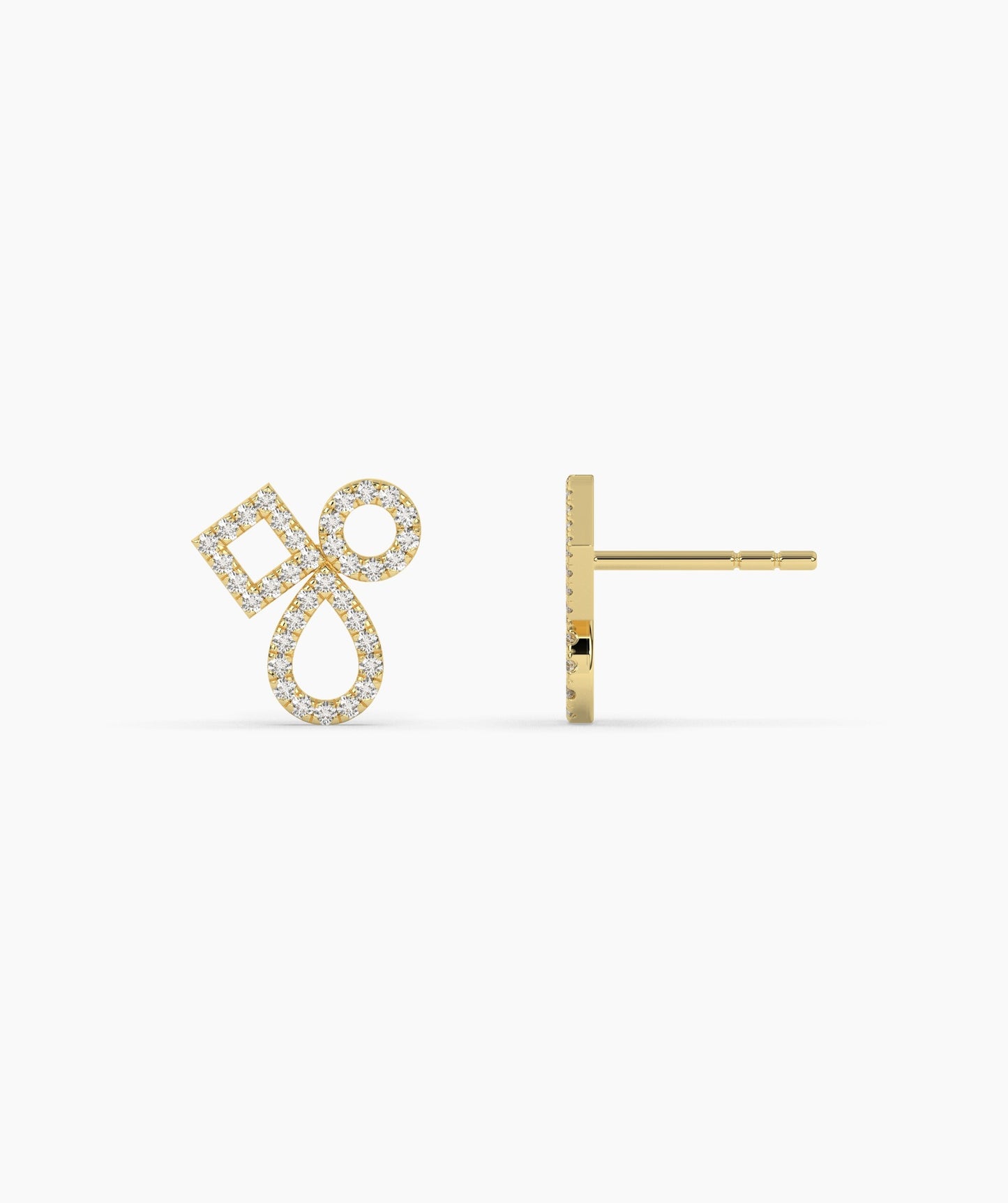 Chic Interlace Diamond Earrings
