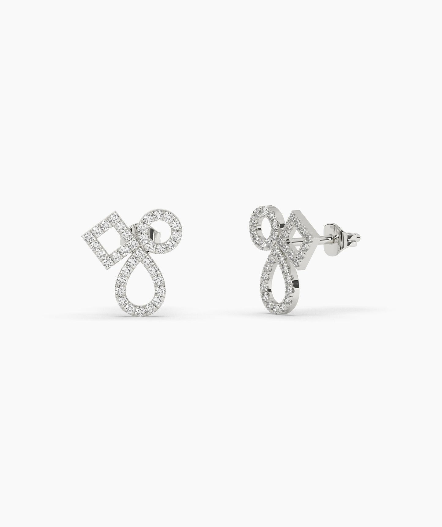 Chic Interlace Diamond Earrings